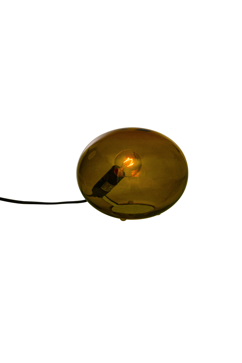 Globus 14cm Brun bordlampe Fra Aneta Lighting - Globus bordlampe i brunt glass med en lyskilde inni glasskulen som gir et dekorativt og behagelig lys.
