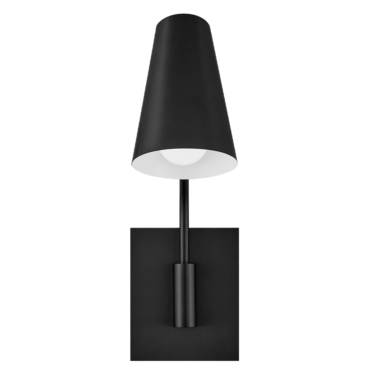 Bray 42cm Svart leselampe Fra Elstead Lighting - Bray har ogs&aring; en diskret integrert str&oslash;mbryter som gj&oslash;r det enkelt &aring; sl&aring; lampen av og p&aring; direkte p&aring; lampen.