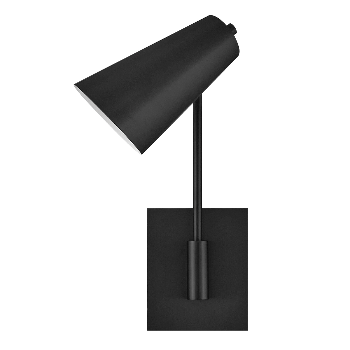 Bray 42cm Svart leselampe Fra Elstead Lighting - Bray har ogs&aring; en diskret integrert str&oslash;mbryter som gj&oslash;r det enkelt &aring; sl&aring; lampen av og p&aring; direkte p&aring; lampen.