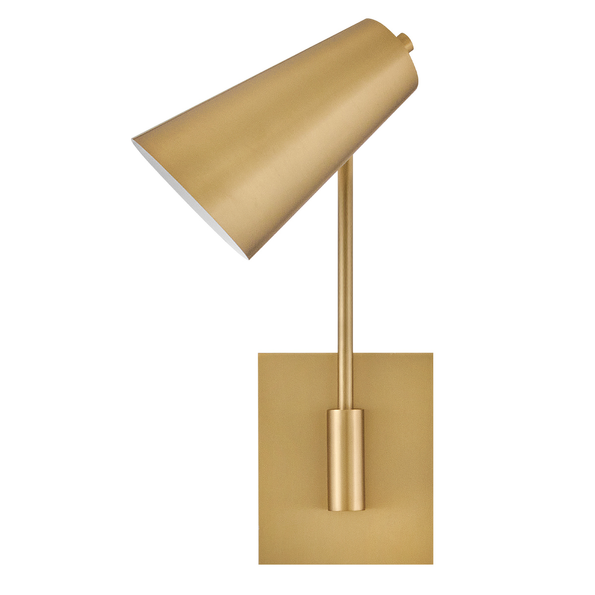 Bray 42cm Messing leselampe Fra Elstead Lighting - Bray har ogs&aring; en diskret integrert str&oslash;mbryter som gj&oslash;r det enkelt &aring; sl&aring; lampen av og p&aring; direkte p&aring; lampen.