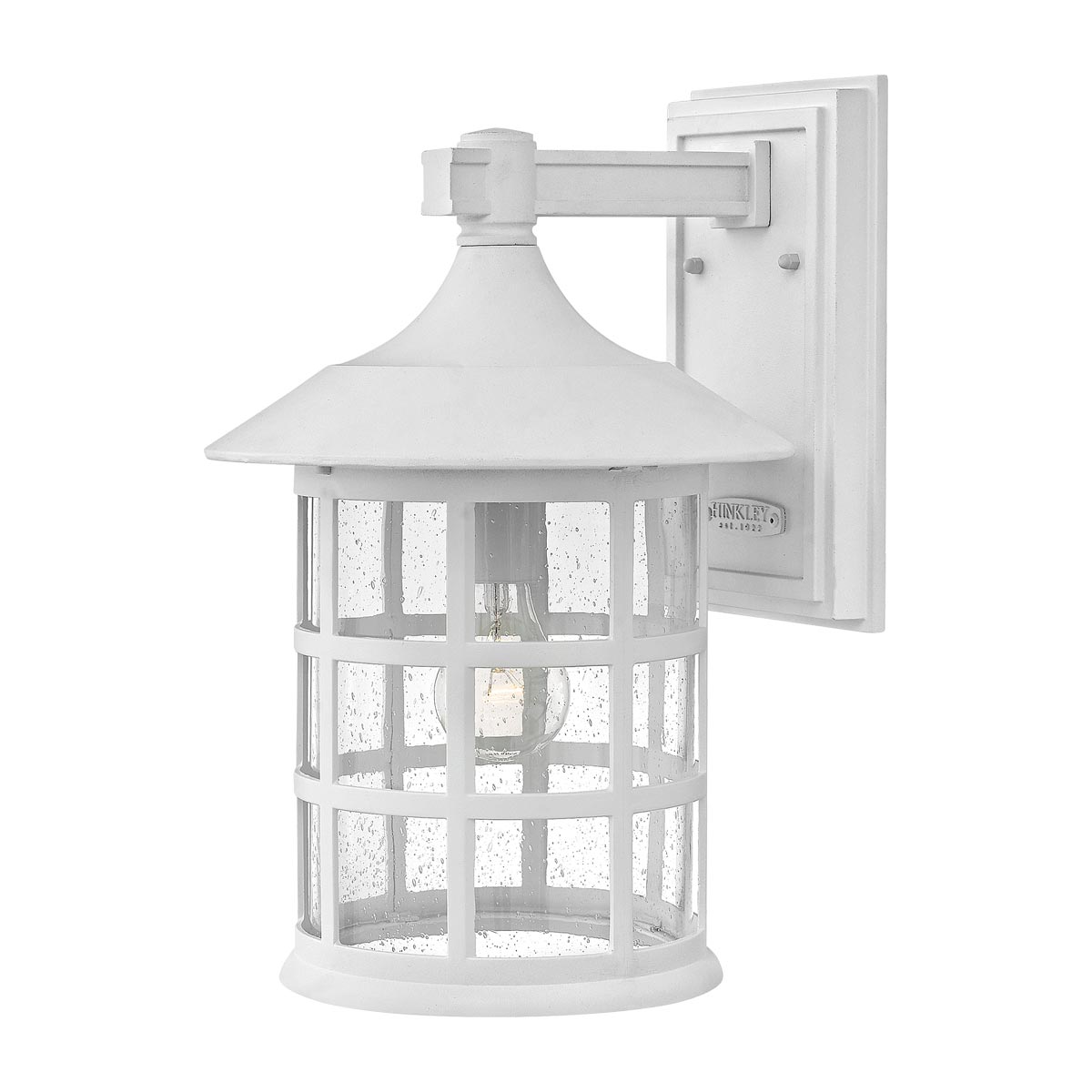Freeport 40cm Hvit utendørslampe Fra Elstead Lighting - Med en IP44-klassifisering er Freeport beskyttet mot regn og fuktighet, noe som gjør den ideell for innganger, fasader og uteplasser.