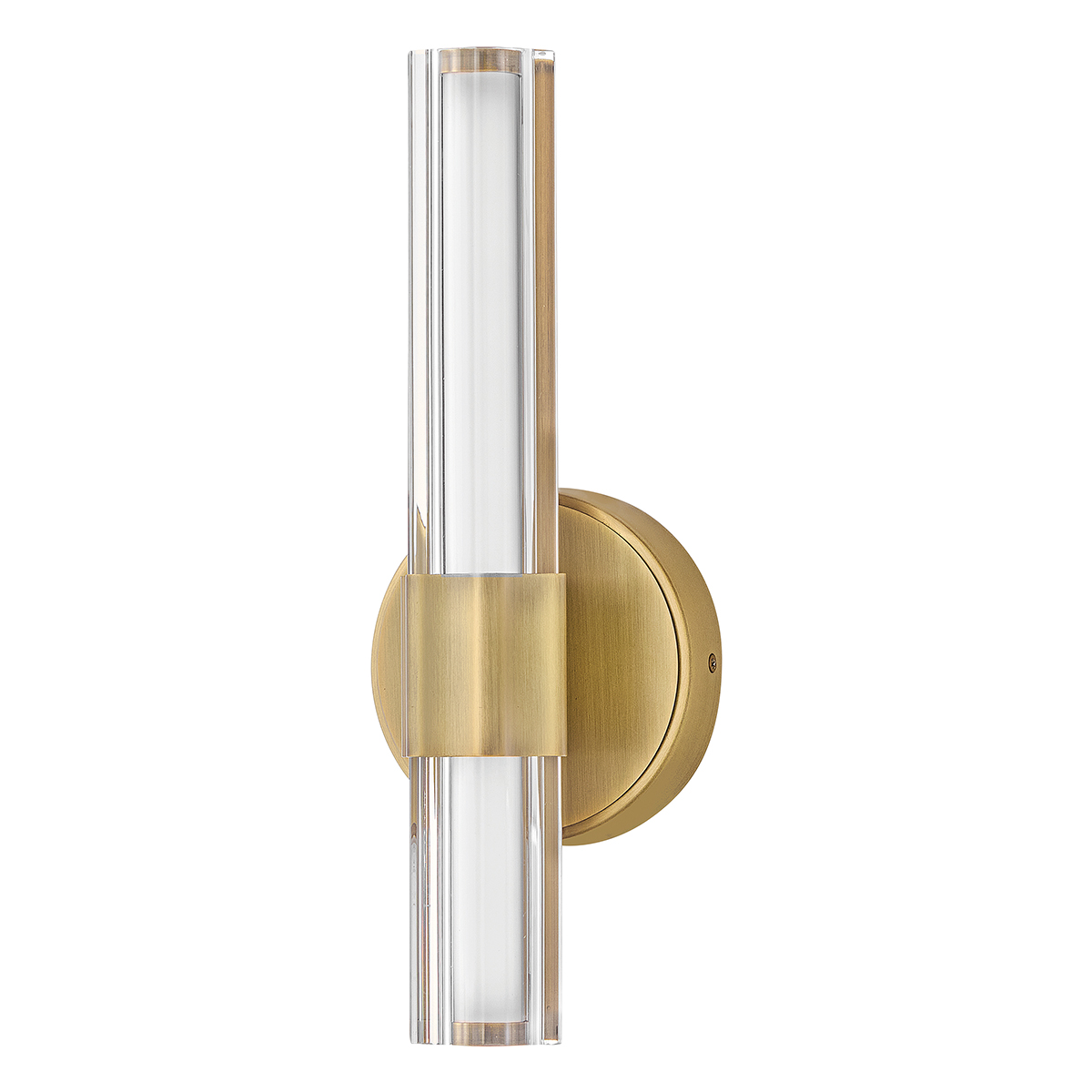 Georgette 35cm Messing baderomslampe Fra Elstead Lighting - Georgette er en elegant vegglampe til badet med et dekorativt og symmetrisk design.
