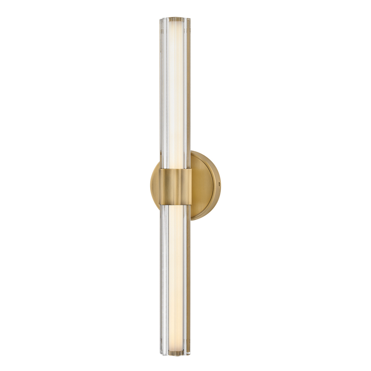 Georgette 60cm Messing baderomslampe Fra Elstead Lighting - Georgette er en elegant vegglampe til badet med et dekorativt og symmetrisk design.