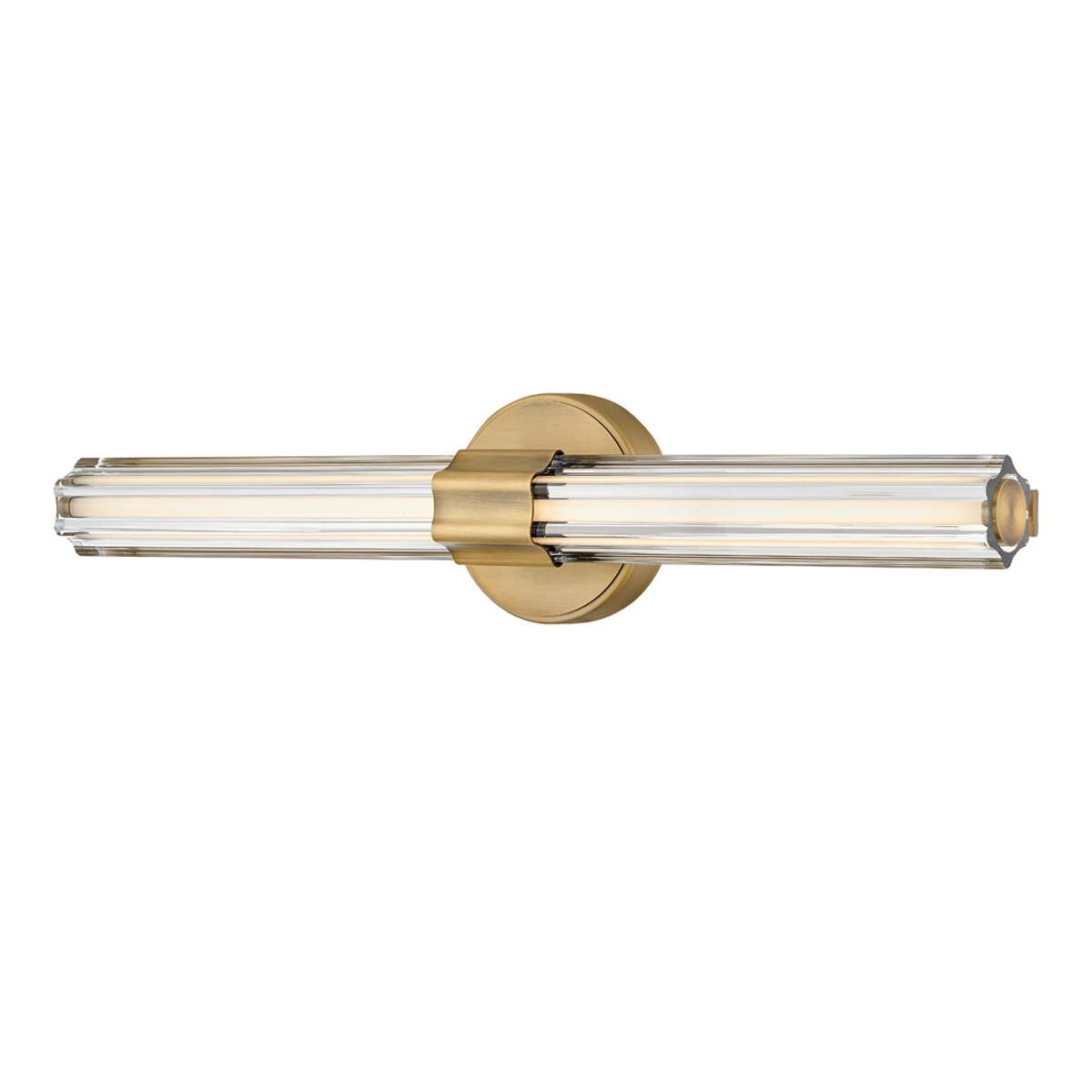 Georgette 60cm Messing baderomslampe Fra Elstead Lighting - Georgette er en elegant vegglampe til badet med et dekorativt og symmetrisk design.