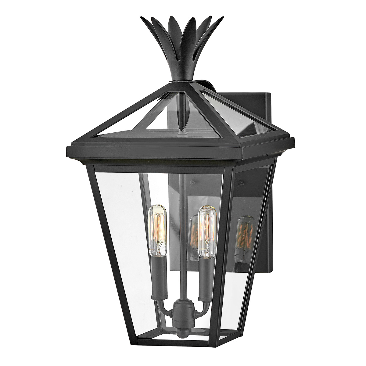 Palma Svart utendørslampe Fra Elstead Lighting - Laget av aluminium med klart glass, tilbyr Palma både holdbarhet og et snev av gammeldags sjarm, perfekt for utendørs bruk.