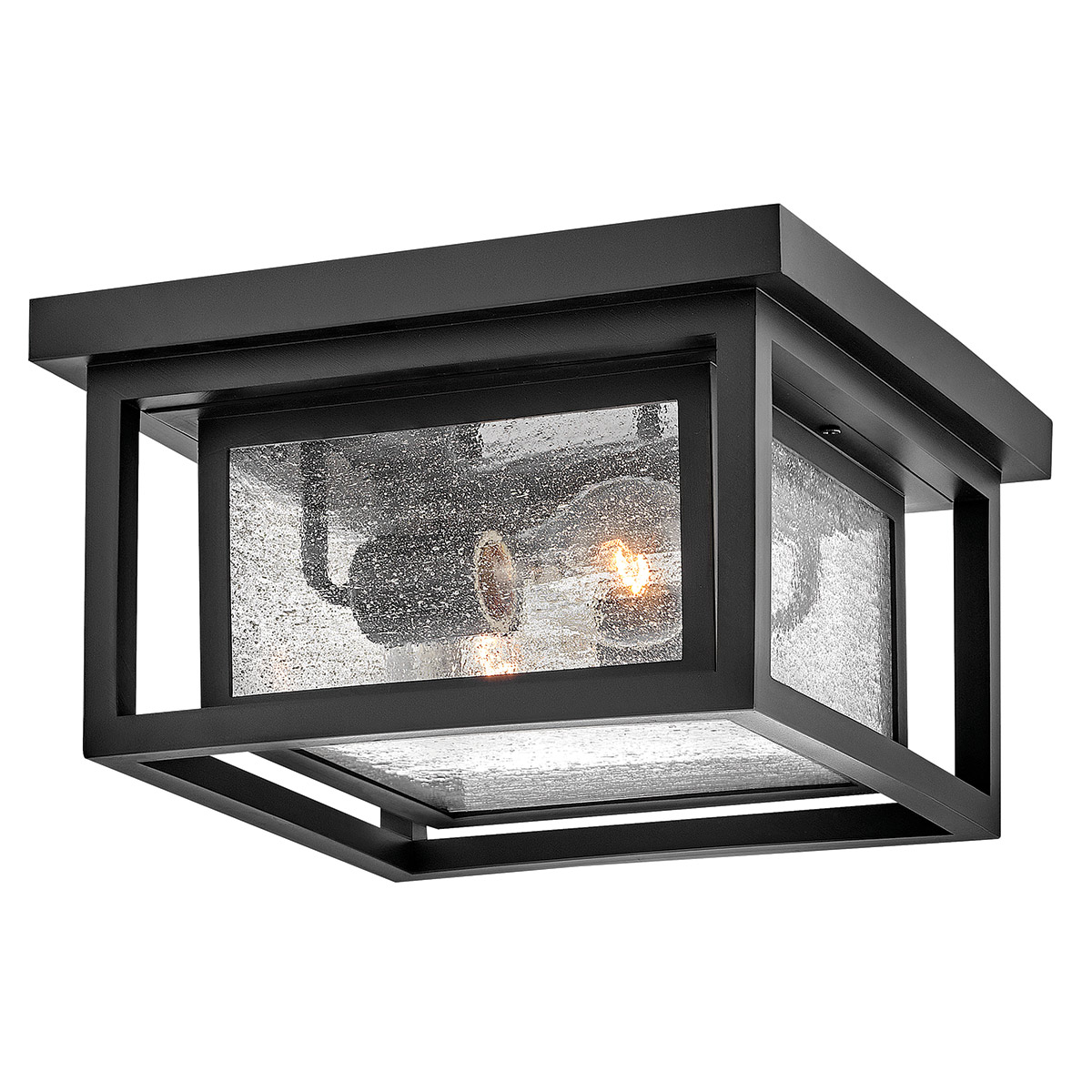 Republic 28cm Svart Fra Elstead Lighting - Republic monteres n&aelig;r taket og er egnet for eksempel ved en inngang eller p&aring; en veranda.