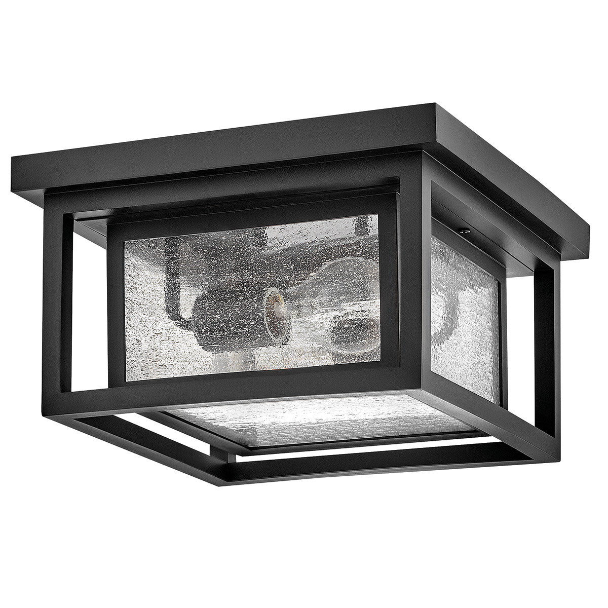 Republic 28cm Svart Fra Elstead Lighting - Republic monteres n&aelig;r taket og er egnet for eksempel ved en inngang eller p&aring; en veranda.