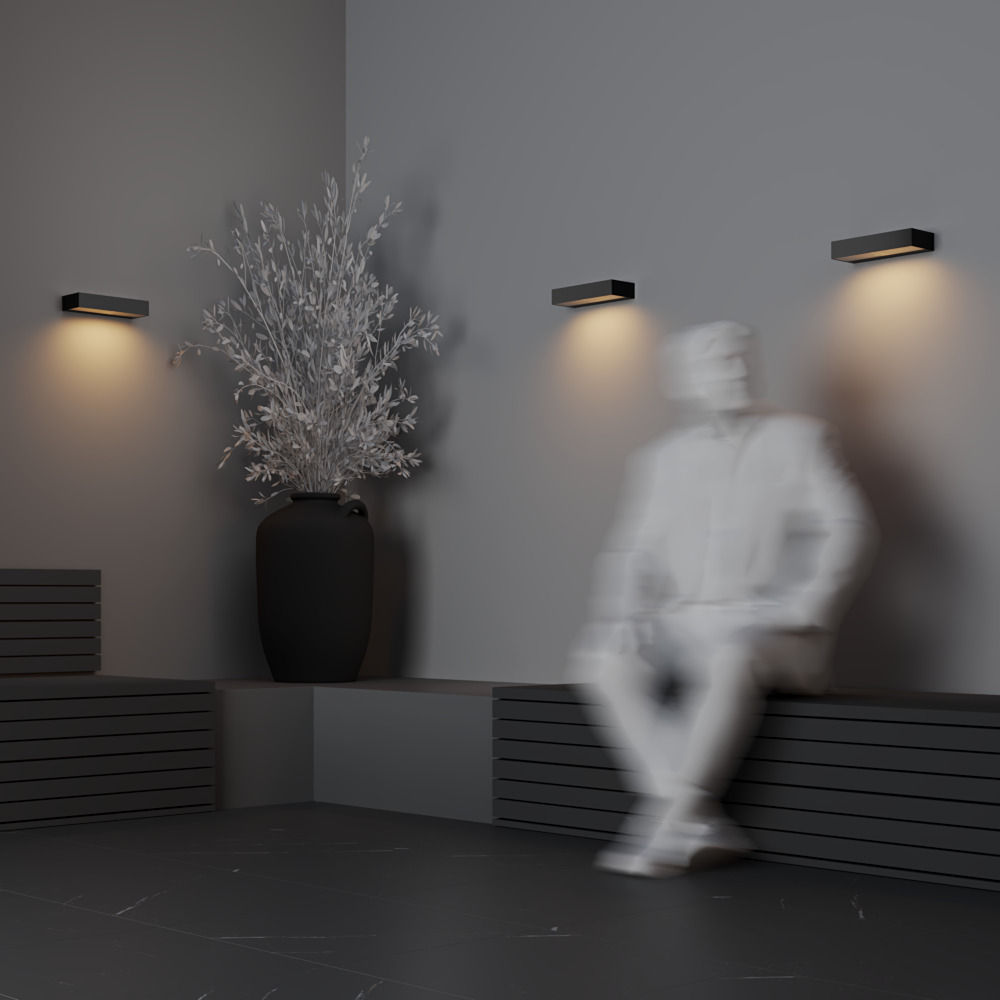 Lot Grafitt utendørslampe Fra Maytoni - Lampen har en høy grad av beskyttelse mot støv og fuktighet, IP65, som gjør den ideell for både innendørs og utendørs bruk.