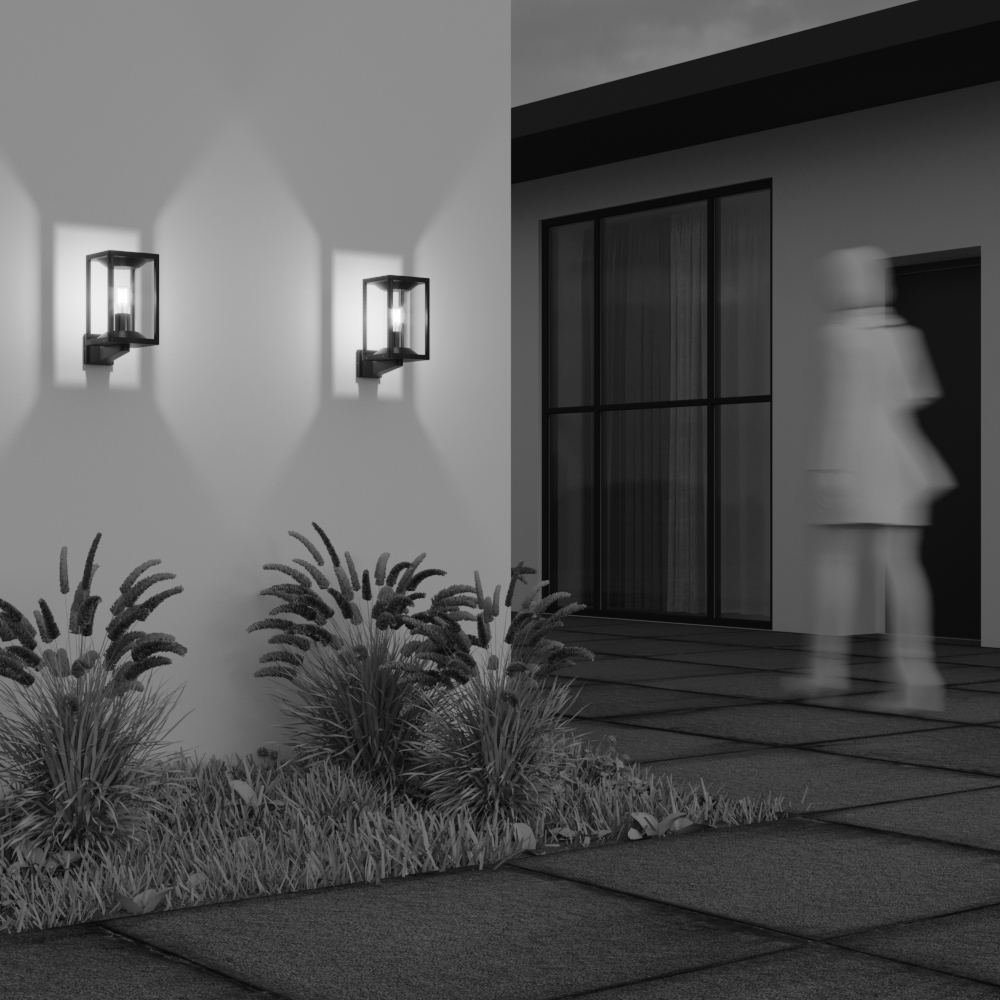 Cell Grafitt utendørslampe Fra Maytoni - Med sin åpne design og solide metallramme sprer den et varmt og innbydende lys som er perfekt for både innendørs og utendørs miljøer.