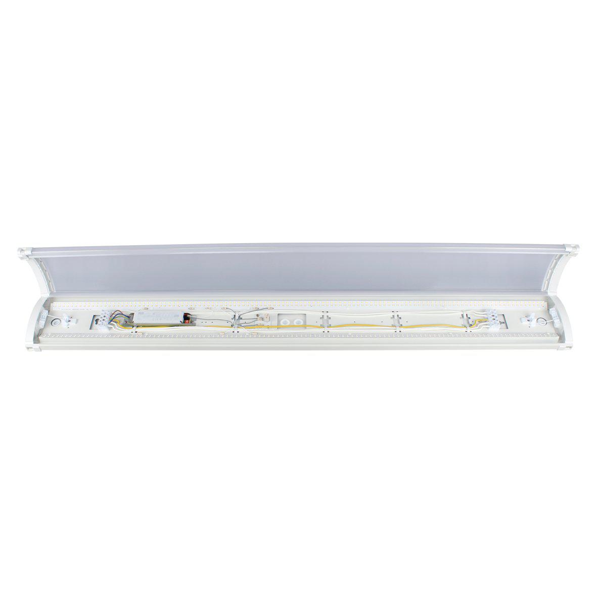 Liny Grab 3000/4000K 150cm Hvit Fra Designlight - Liny Grab er godt egnet for for eksempel korridorer, lagerbygninger, kjellere og butikker, og fungerer like bra for nye installasjoner som for oppgradering av eldre belysningsl&oslash;sninger.