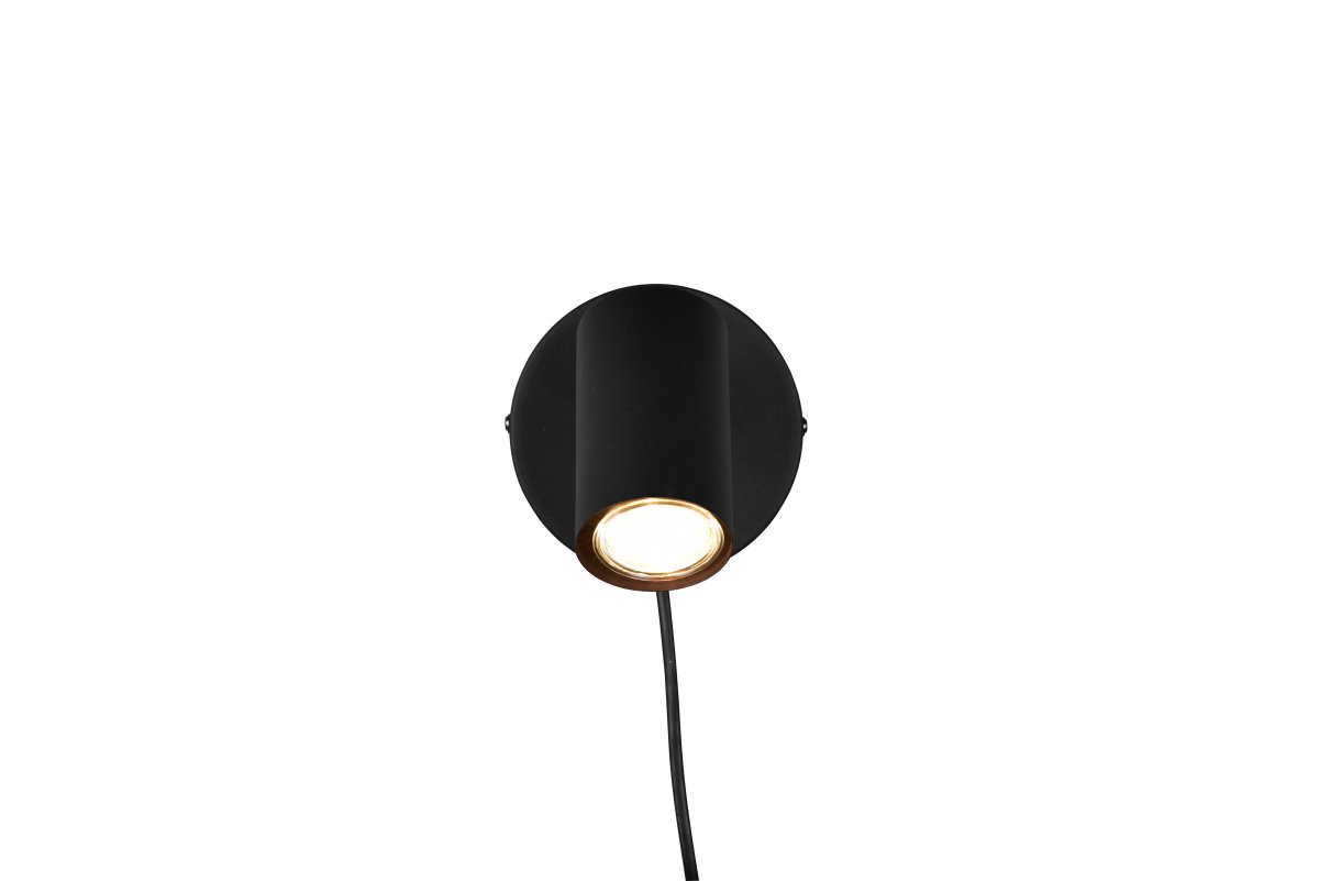 Marlina Svart leselampe Fra Trio Lighting - Den moderne veggspotten MARLEY tilbyr skreddersydd belysning for stuen eller gangen med sin rene design.