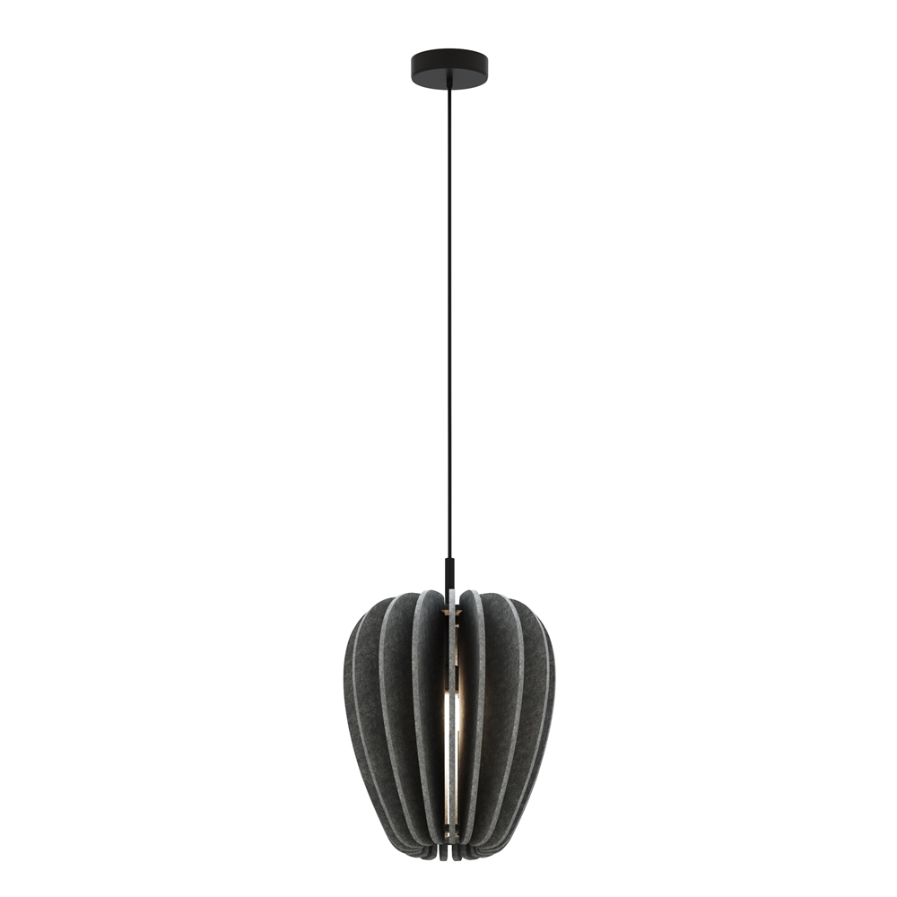 Cambio Ø35 Mørk grå Taklampe Fra Maytoni - Serien finnes i flere farger og former og kan henges i h&oslash;ye rom takket v&aelig;re den 3 meter lange kabelen &ndash; Perfekt for kreative lysinstallasjoner som gjenspeiler stemningen i rommet.