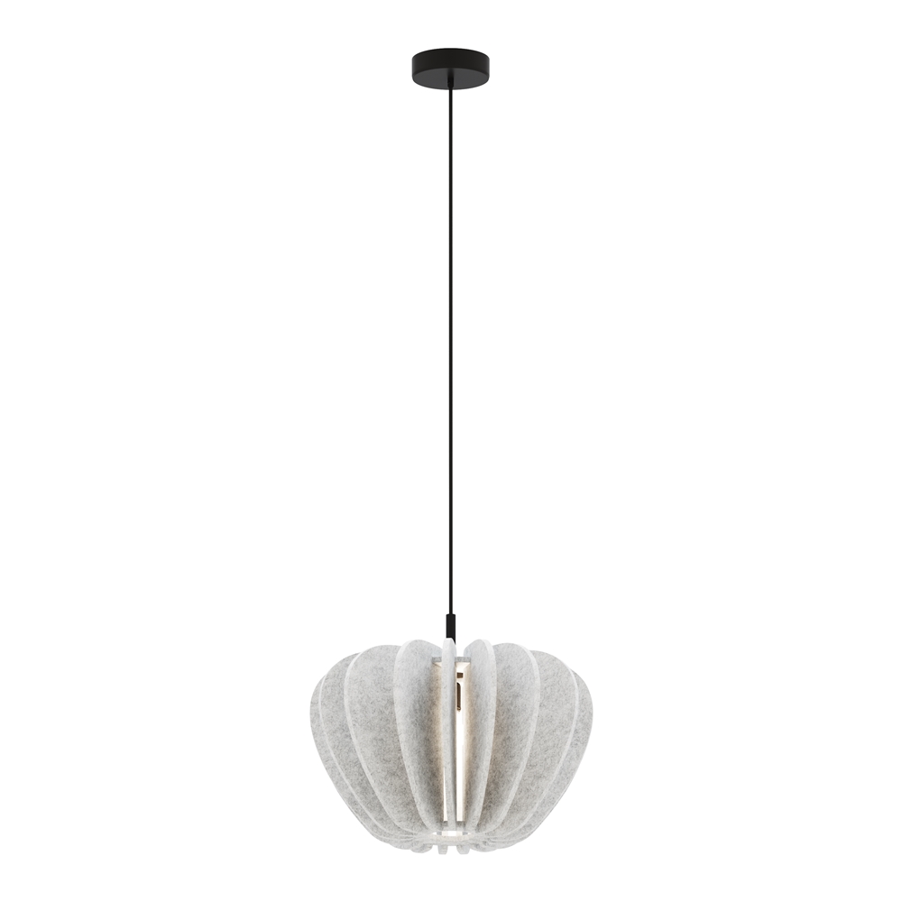 Cambio Ø48 Lys grå Taklampe Fra Maytoni - Serien finnes i flere farger og former og kan henges i h&oslash;ye rom takket v&aelig;re den 3 meter lange kabelen &ndash; Perfekt for kreative lysinstallasjoner som gjenspeiler stemningen i rommet.