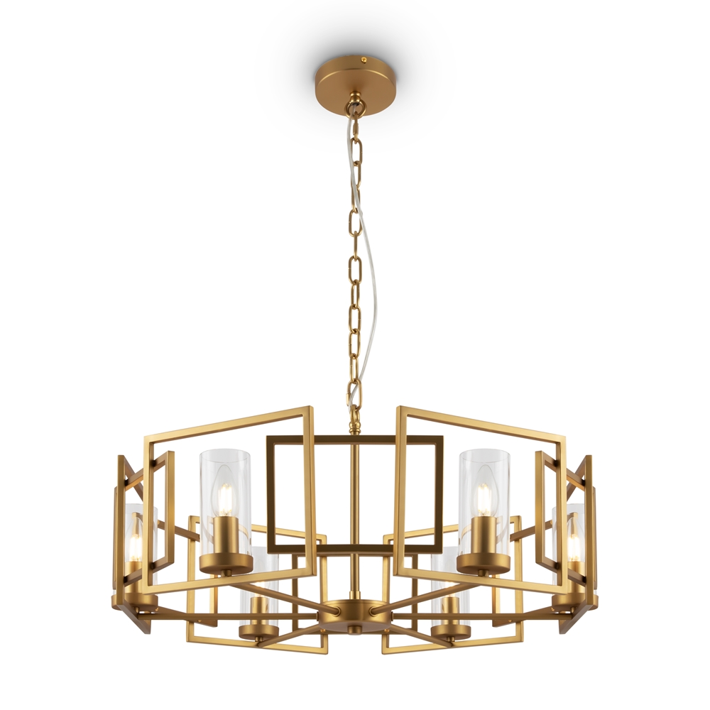Bowi Ø65 Gull Taklampe Fra Maytoni - Bowi er en elegant metalllysekrone med en sofistikert gullfinish.