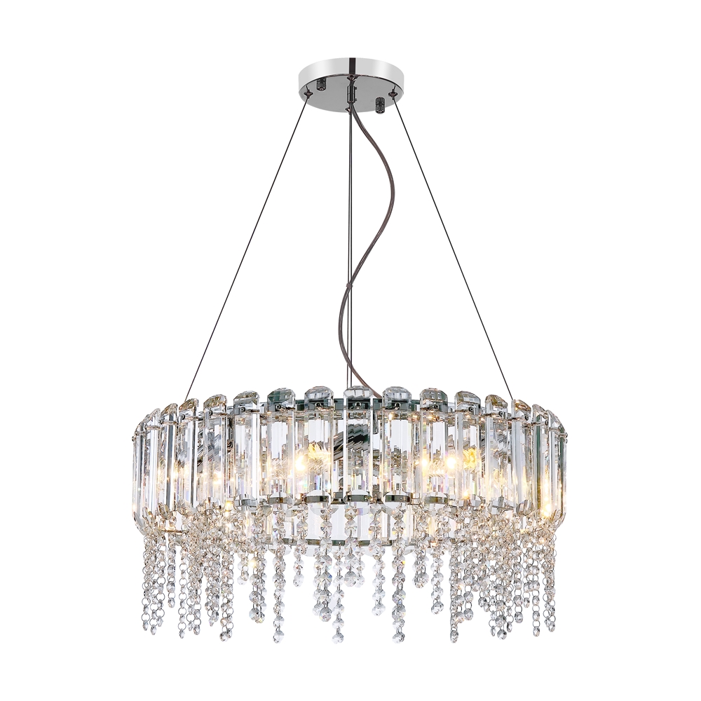 Hail Ø60 Krom krystall Fra Maytoni - Hail er en glitrende metalllysekrone med en elegant kromfinish.