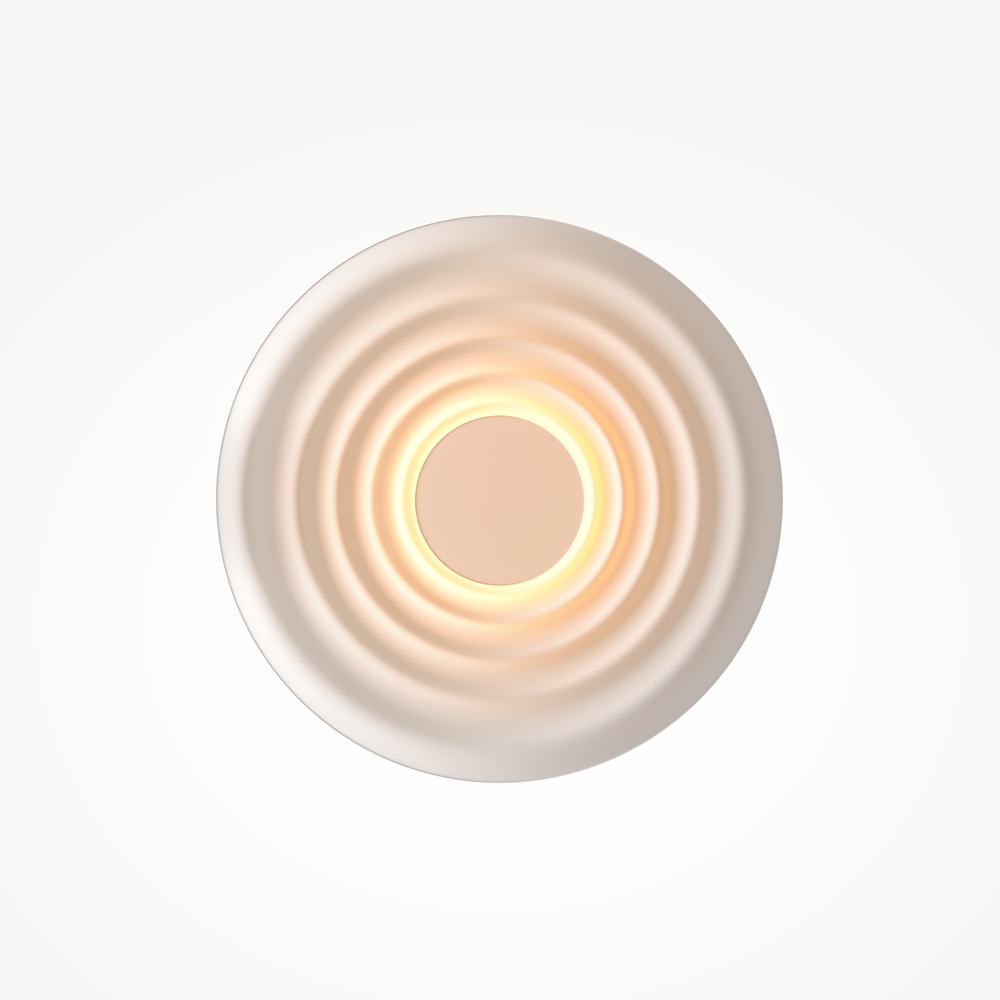 Nami Ø40 Hvit vegglampe Fra Maytoni - Laget av metall med en elegant hvit finish, skaper den en stilig f&oslash;lelse som passer like godt i gangen som i stuen eller p&aring; kj&oslash;kkenet.