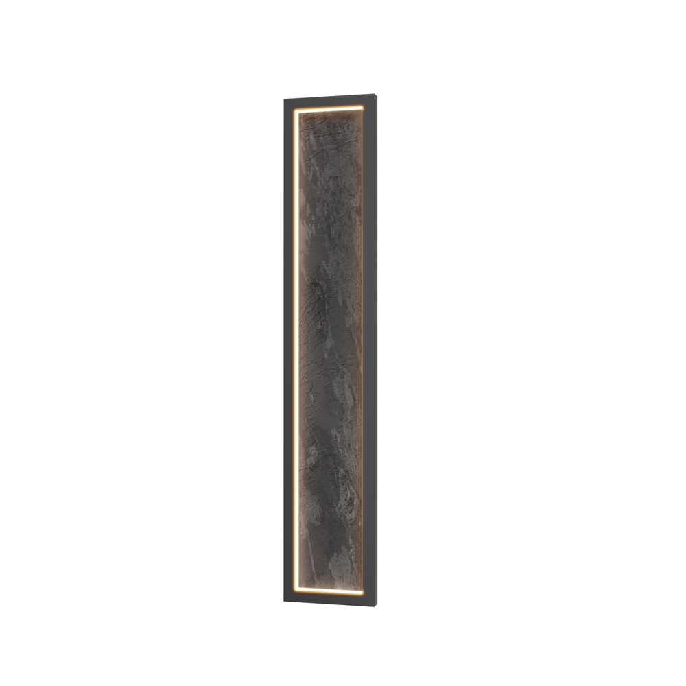Orign 80cm Svart vegglampe Fra Maytoni - Orign er en vegglampe i metall med en elegant steinimitasjon i midten som gir et naturlig og eksklusivt inntrykk.