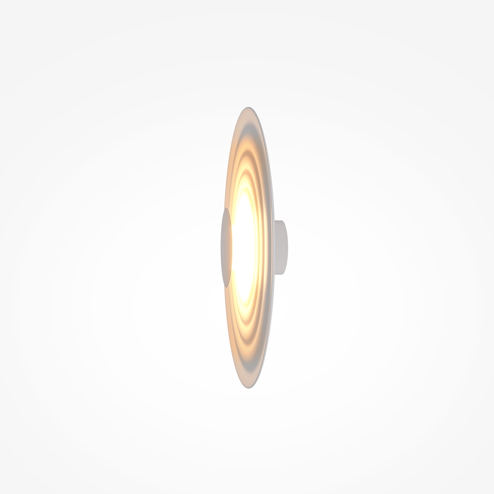 Nami Ø40 Hvit vegglampe Fra Maytoni - Laget av metall med en elegant hvit finish, skaper den en stilig f&oslash;lelse som passer like godt i gangen som i stuen eller p&aring; kj&oslash;kkenet.