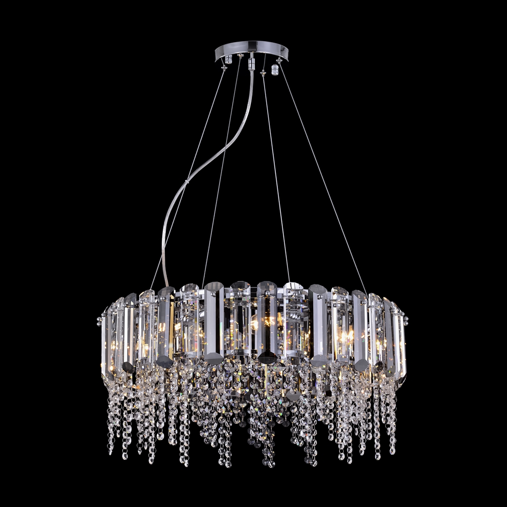 Hail Ø60 Krom krystall Fra Maytoni - Hail er en glitrende metalllysekrone med en elegant kromfinish.