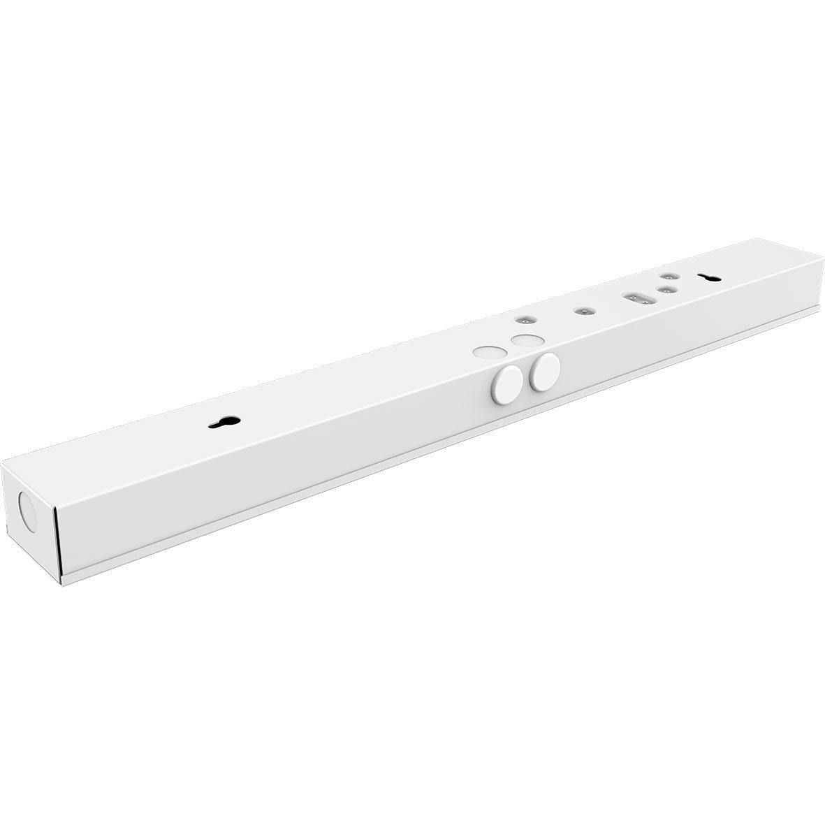 Bänky m/ uttak 58cm Hvit Fra Designlight - Denne modellen er 580 mm lang og gir et kraftig, jevnt lys med en effekt p&aring; 10 W og en lysstr&oslash;m p&aring; 1000 lumen, ideell for &aring; lyse opp hele benkflaten.