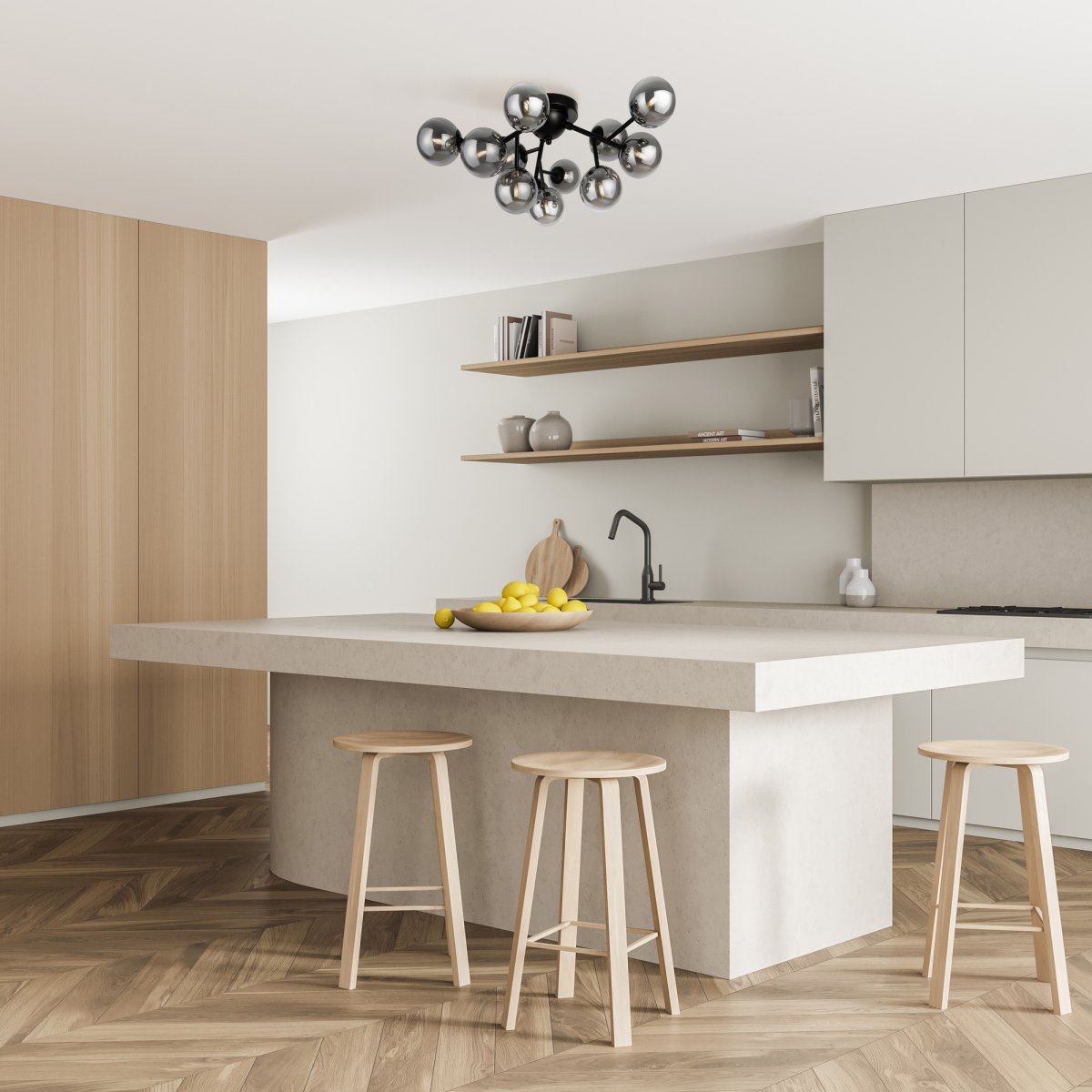 Dallas Ø60 Svart plafond Fra Maytoni - 