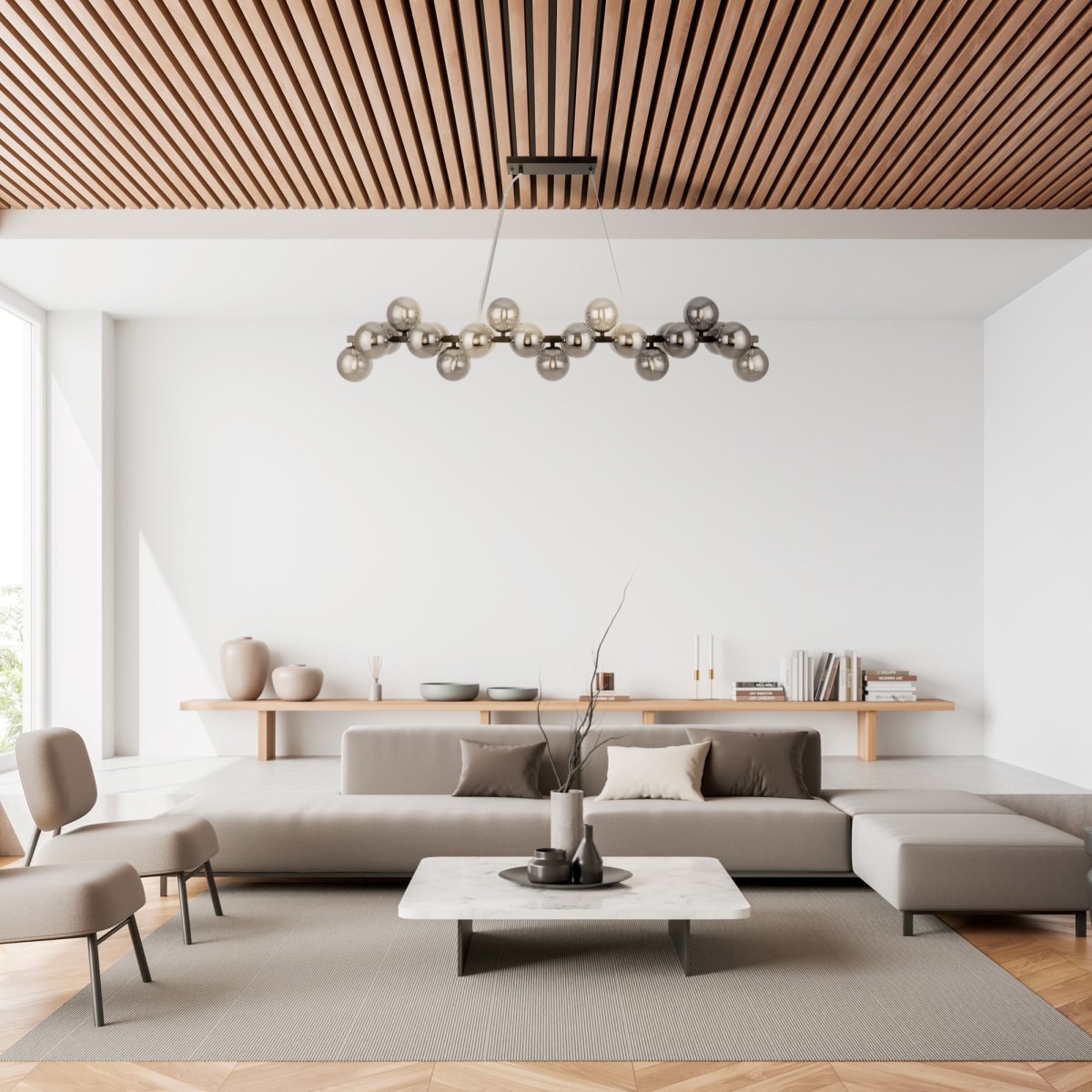 Dallas 123cm Svart Taklampe Fra Maytoni - 