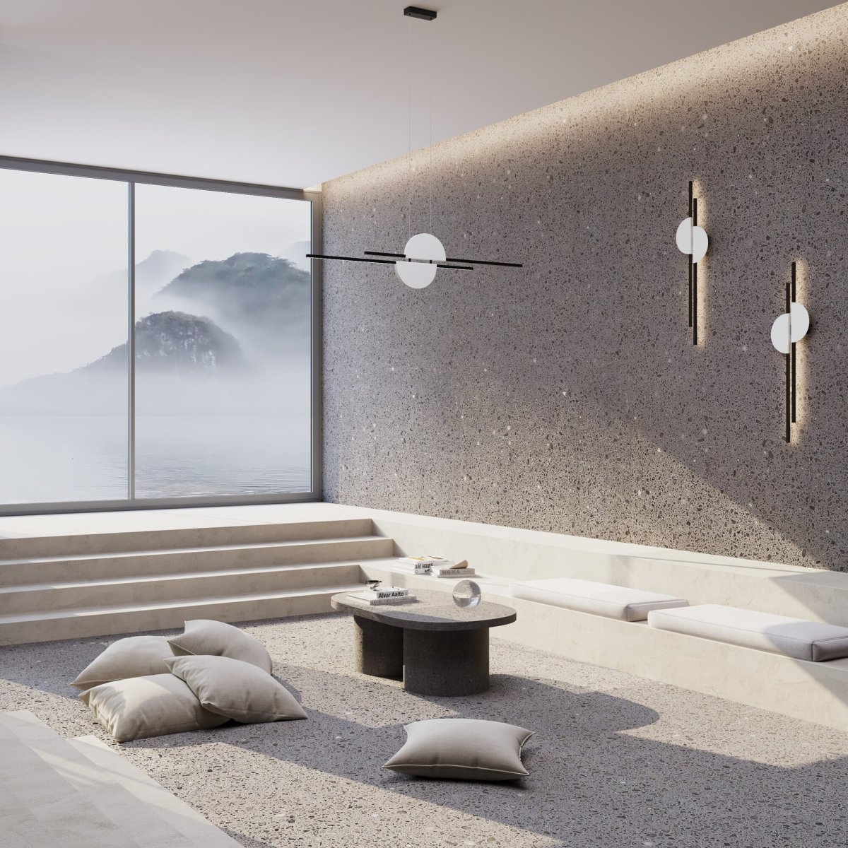Skyline 110cm Svart Taklampe Fra Maytoni - Med en innebygd LED-lyskilde og en fargetemperatur på 4000K bringer denne pendelen både stil og funksjonalitet til hjemmet ditt.