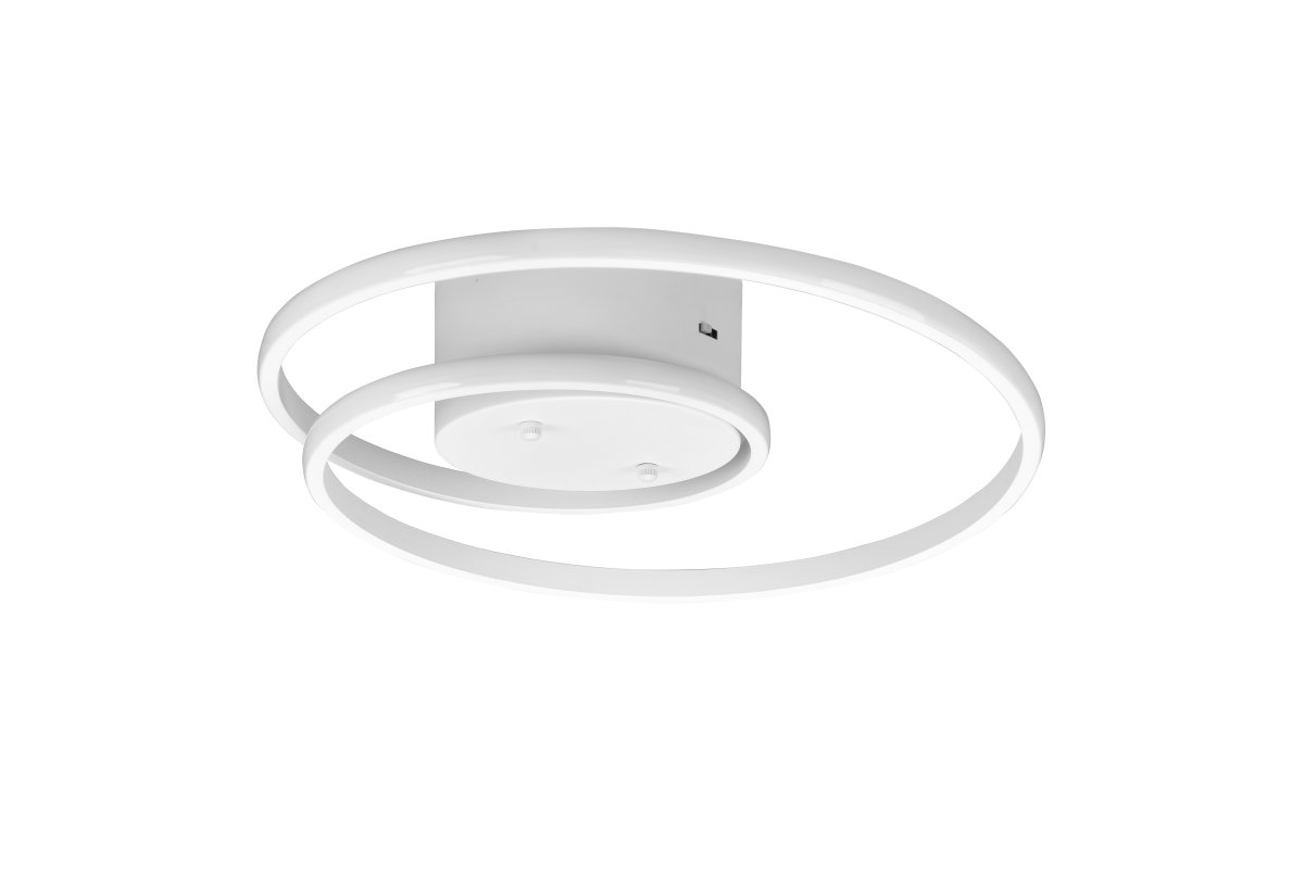 Zibella Ø40 Hvit plafond Fra Trio Lighting - Den matt hvite fargeskalaen gj&oslash;r lampen allsidig og lett &aring; kombinere med ulike interi&oslash;rer, noe som gir et sofistikert og stilig inntrykk i ethvert rom.