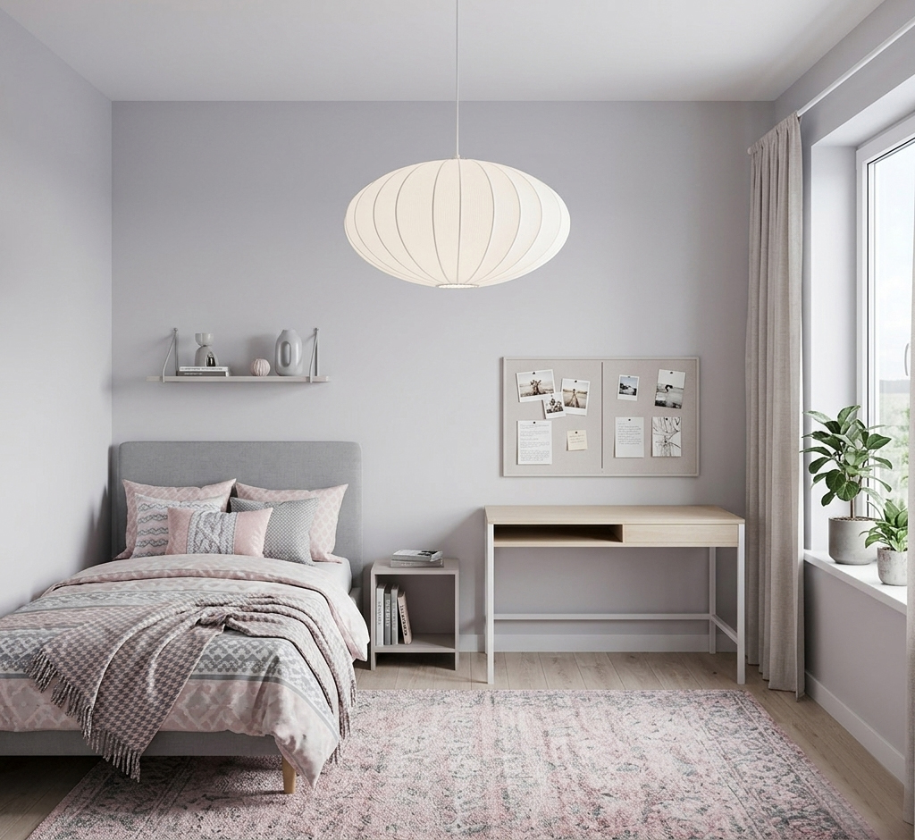 Isola Ø60 Hvit Taklampe Fra Cottex - Isola er en dekorativ taklampe med en mykt avrundet form og en hvit tekstilskjerm.