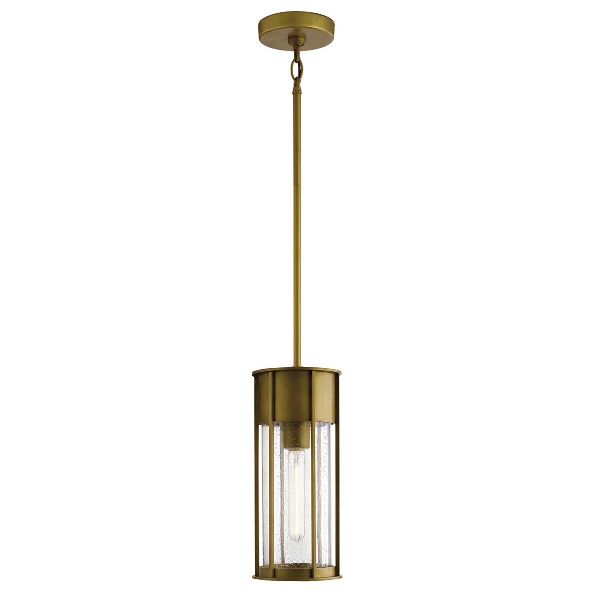 Camillo 37cm Messing Fra Elstead Lighting - Med sin robusta metallkonstruktion och klarglas med bubbeleffekt skapar den en vacker ljusspridning som f&ouml;rh&ouml;jer entr&eacute;er, altaner och verandor.
