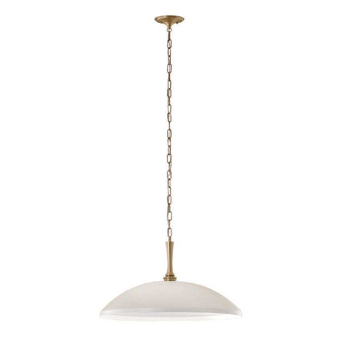 Delarosa Ø50 Hvit/bronse Taklampe Fra Elstead Lighting - Delarosa takpendellampe er en stilig og gener&oslash;s lampe som virkelig setter tonen i rommet.