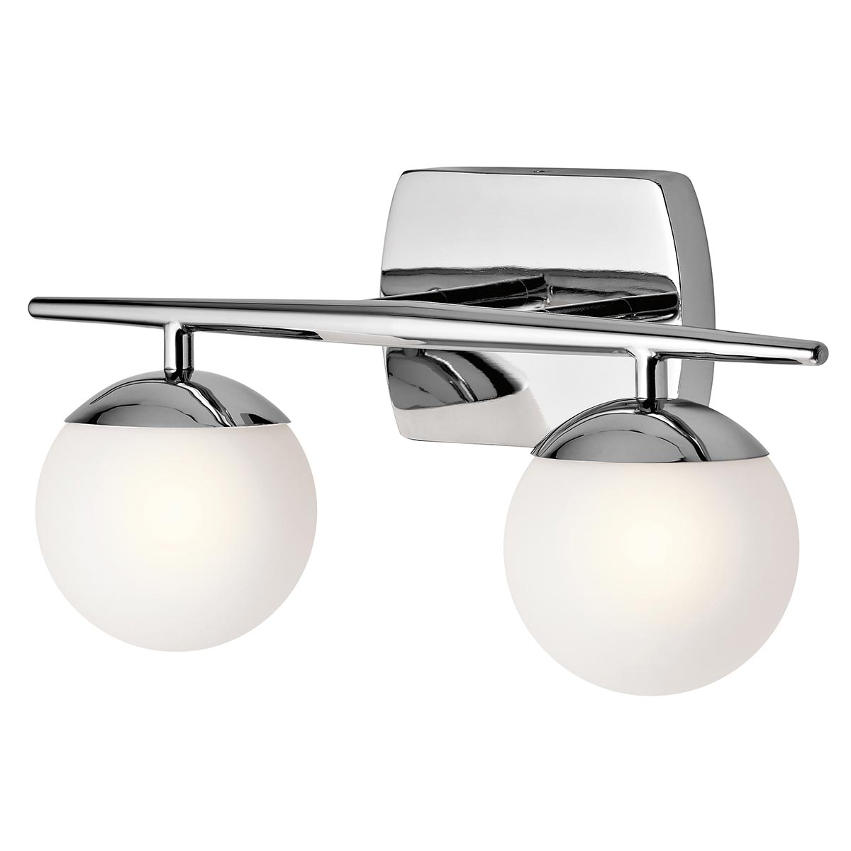 Jasper 42cm Polert krom baderomslampe Fra Elstead Lighting - Det stilige designet gj&oslash;r lampen b&aring;de praktisk og dekorativ p&aring; badet, med mulighet for &aring; montere den opp eller ned.
