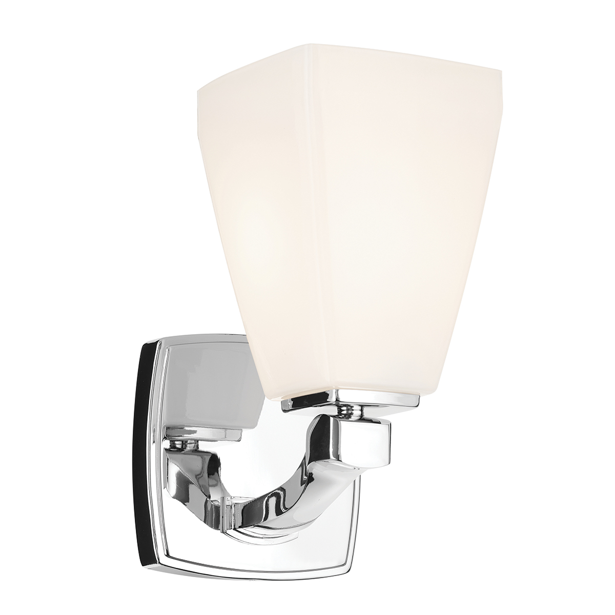 Marant 24cm Krom baderomslampe Fra Elstead Lighting - Lampen er laget av metall med en skinnende kromfinish og har en robust, mykt formet arm som gir lampen en moderne karakter.
