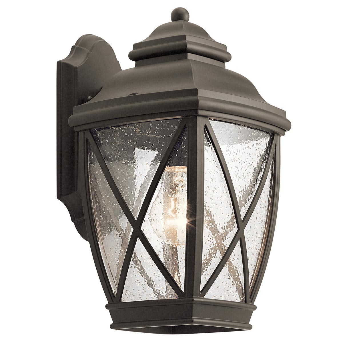 Tangier Antikk bronse utendørslampe Fra Elstead Lighting - Tanger vegglampe i bronse har en klassisk lanternedesign som minner om historiske nabolag.