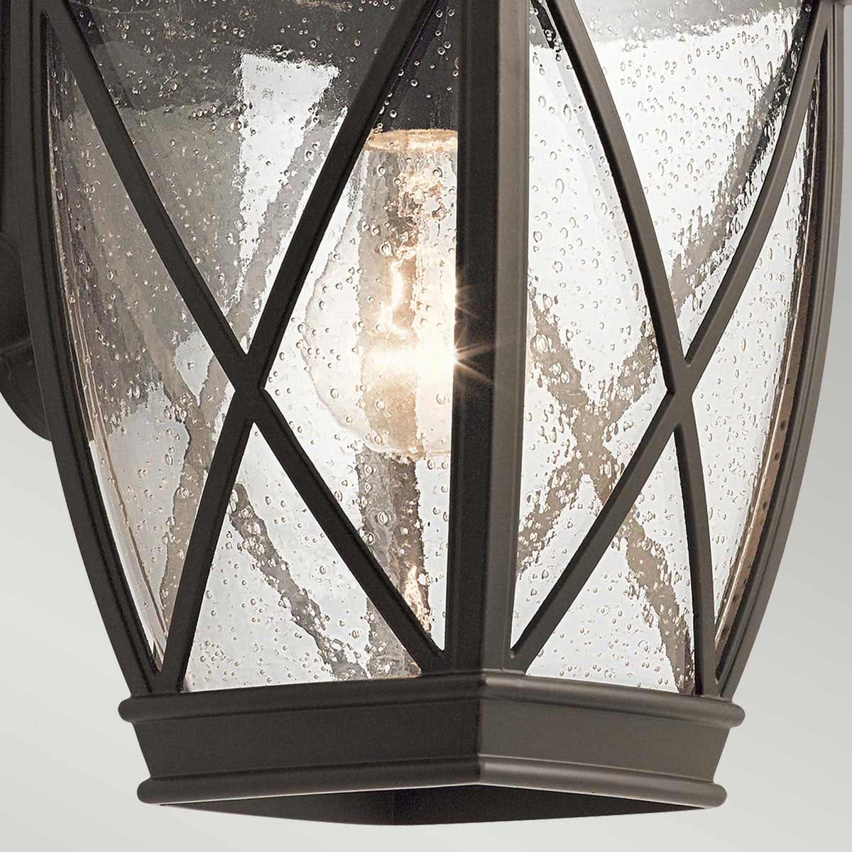 Tangier Antikk bronse utendørslampe Fra Elstead Lighting - Tanger vegglampe i bronse har en klassisk lanternedesign som minner om historiske nabolag.