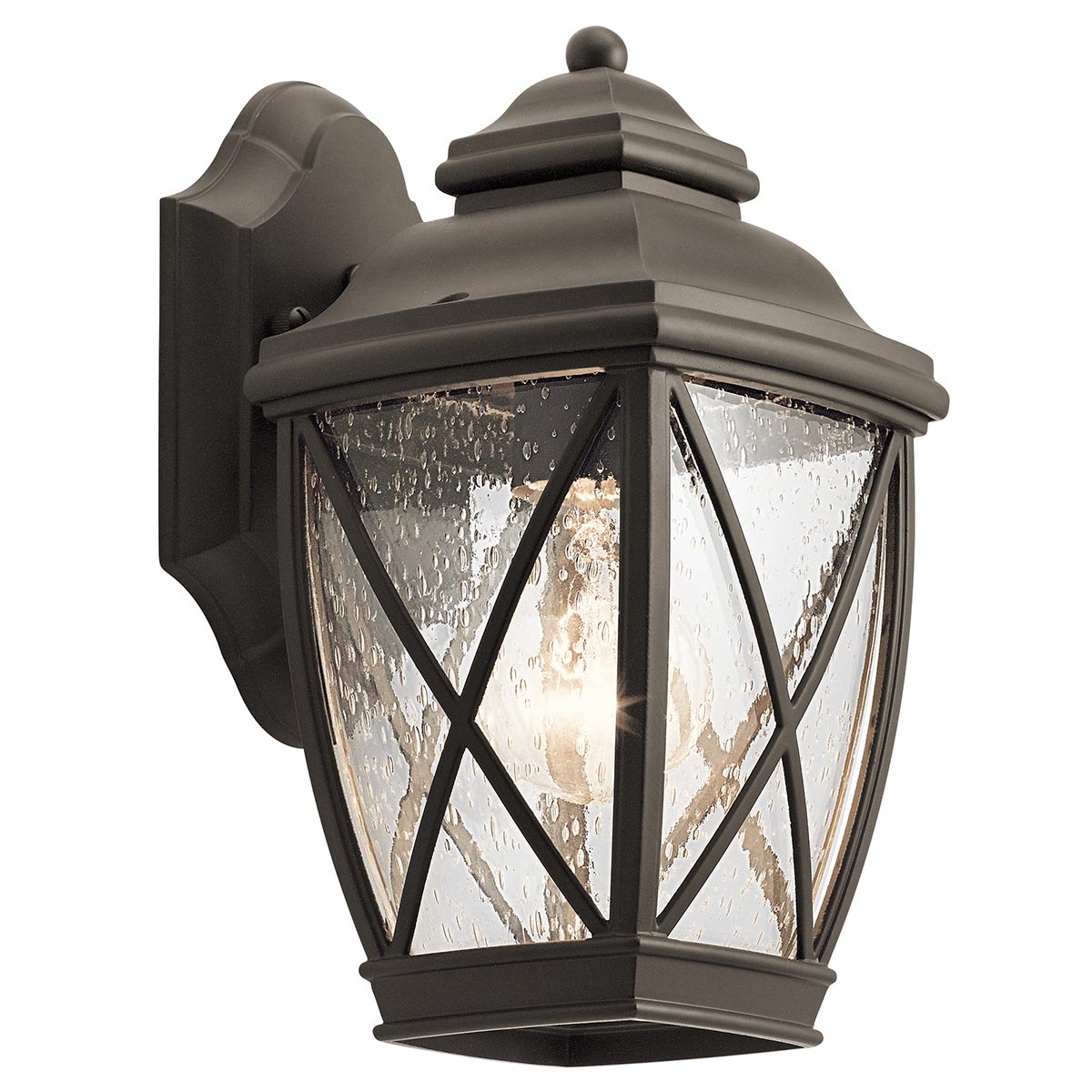 Tangier Antikk bronse utendørslampe Fra Elstead Lighting - Tanger vegglampe i bronse har en klassisk lanternedesign som minner om historiske nabolag.