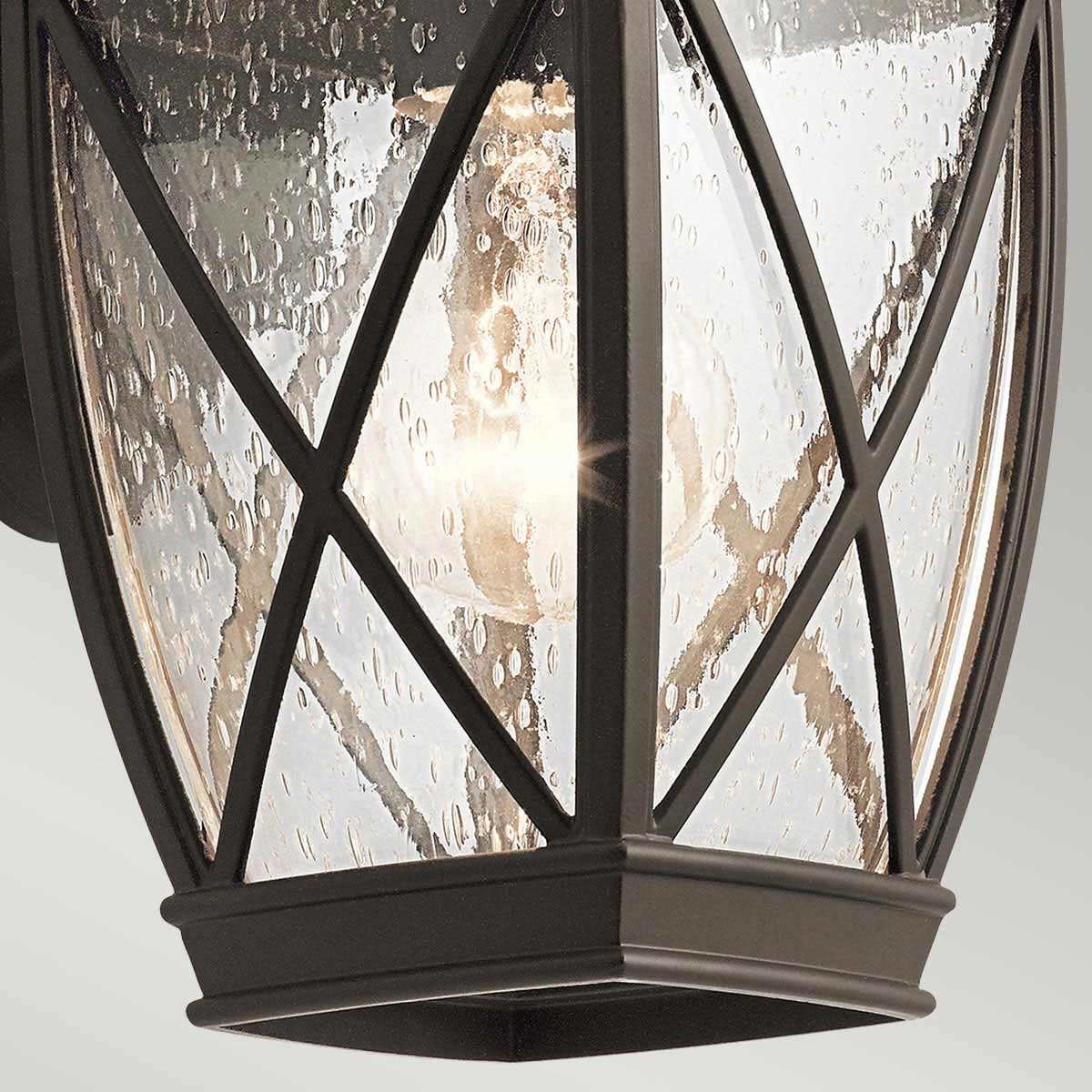 Tangier Antikk bronse utendørslampe Fra Elstead Lighting - Tanger vegglampe i bronse har en klassisk lanternedesign som minner om historiske nabolag.