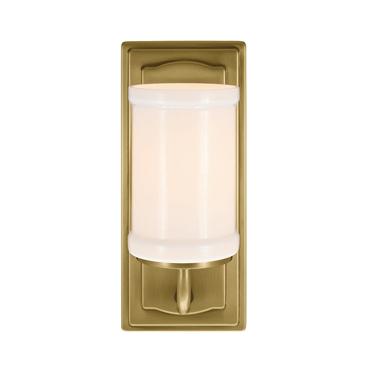 Vetivene 30cm Messing baderomslampe Fra Elstead Lighting - Vetivene kan monteres med glasset vendt enten opp eller ned, noe som gir fleksibilitet og gj&oslash;r den perfekt for for eksempel baderomsspeilet.