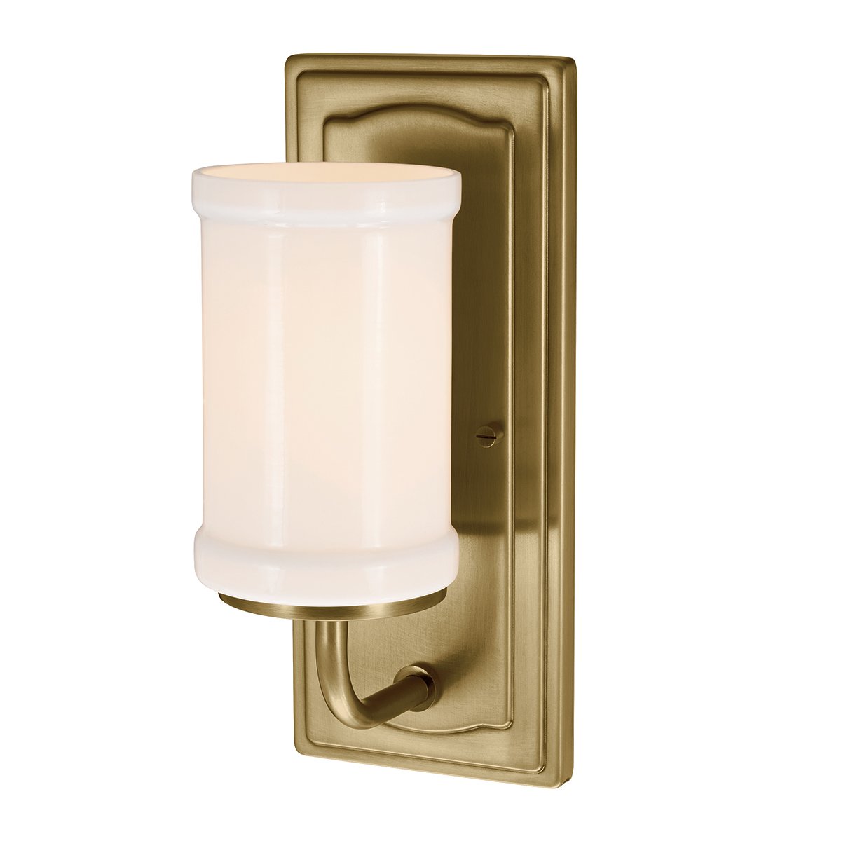 Vetivene 30cm Messing baderomslampe Fra Elstead Lighting - Vetivene kan monteres med glasset vendt enten opp eller ned, noe som gir fleksibilitet og gj&oslash;r den perfekt for for eksempel baderomsspeilet.