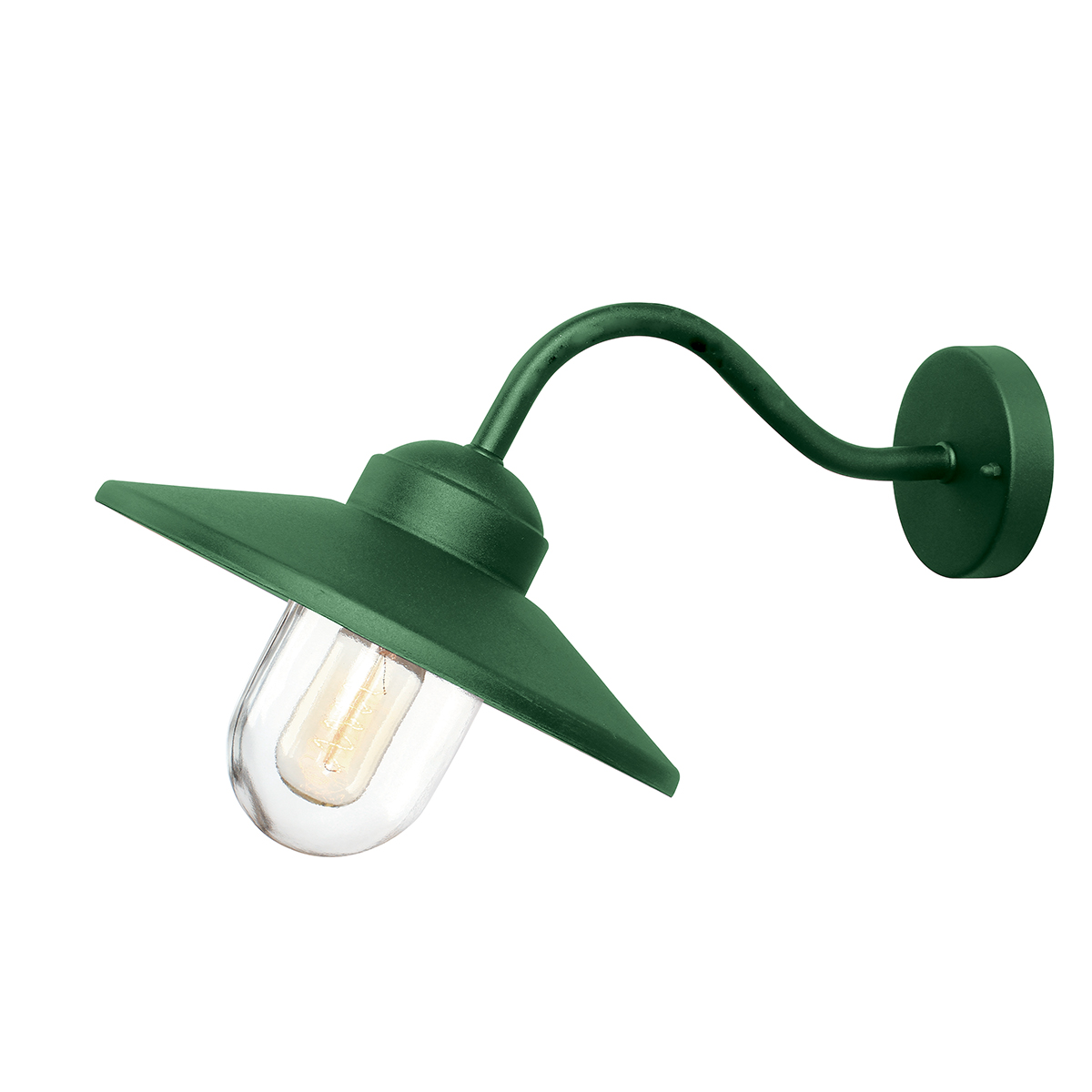 Klampenborg Ø28 Grønn utendørslampe Fra Elstead Lighting - Lampen er IP44-klassifisert og kommer med en imponerende 15-års garanti, noe som gjør den både praktisk og langvarig.