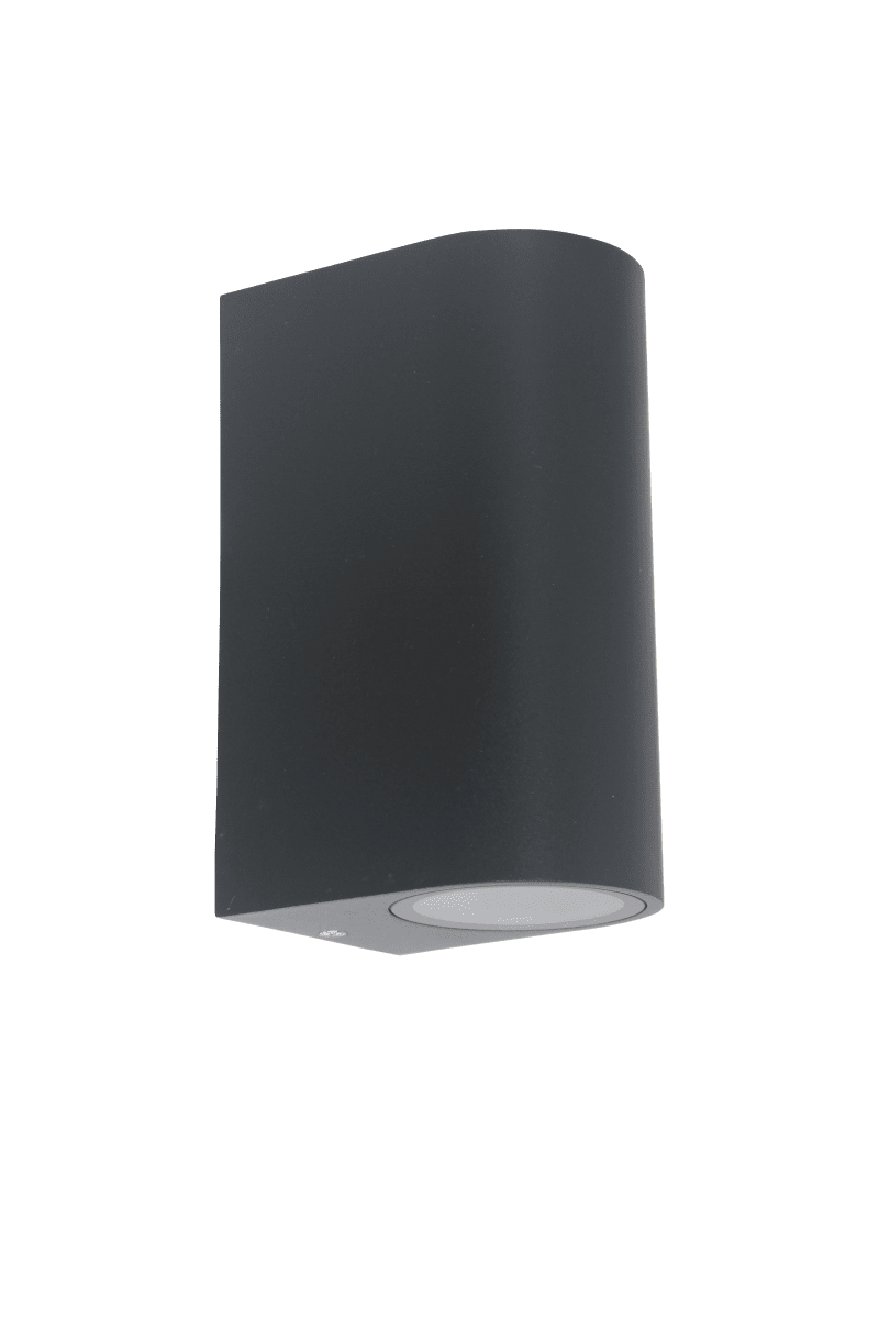 Tor Duo Antrasitt utendørslampe Fra Lampan - Lampan lyser fint ner och upp p&aring; v&auml;ggen och skapar en h&auml;rlig atmosf&auml;r.