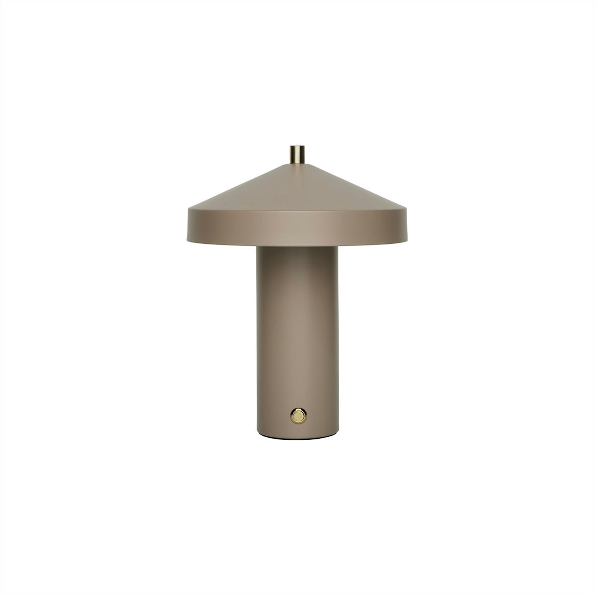Hatto 25cm Beige bærbar Fra OYOY - Med en dimbar funksjon i tre niv&aring;er og energieffektiv LED gir den justerbart og komfortabelt lys for ulike behov.