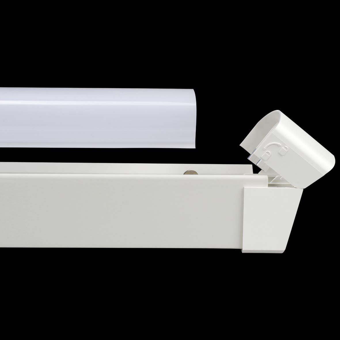 Liny Basic 3000K 130cm Hvit Fra Designlight - Liny Basic er en robust og energieffektiv industriarmatur med LED-teknologi, designet for generell belysning i industrielle og forretningsmilj&oslash;er der varmt hvitt lys er &oslash;nsket.