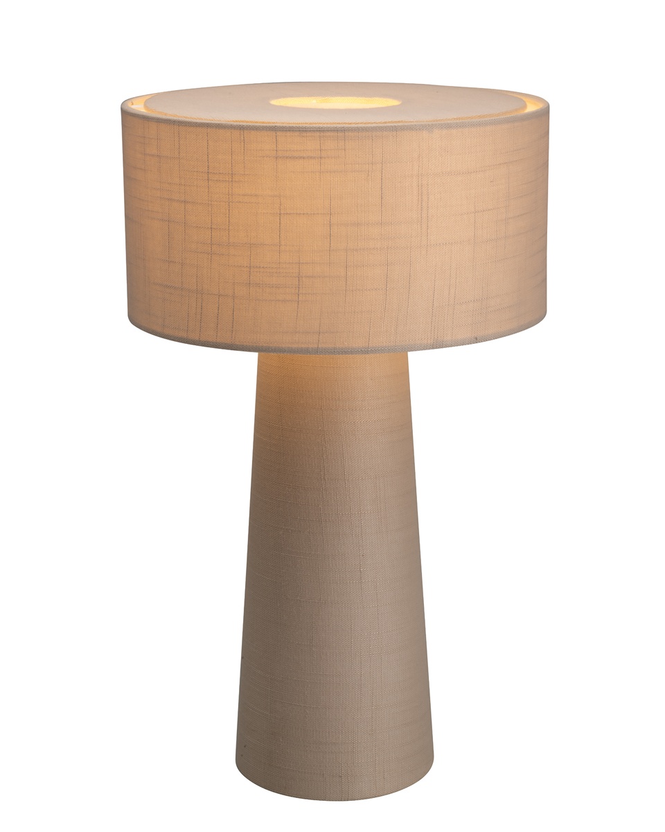 Linum 50cm Beige bordlampe Fra By Rydéns - Linum er en stilig og dekorativ bordlampe i beige lin som skaper et mykt og harmonisk uttrykk i hjemmet.