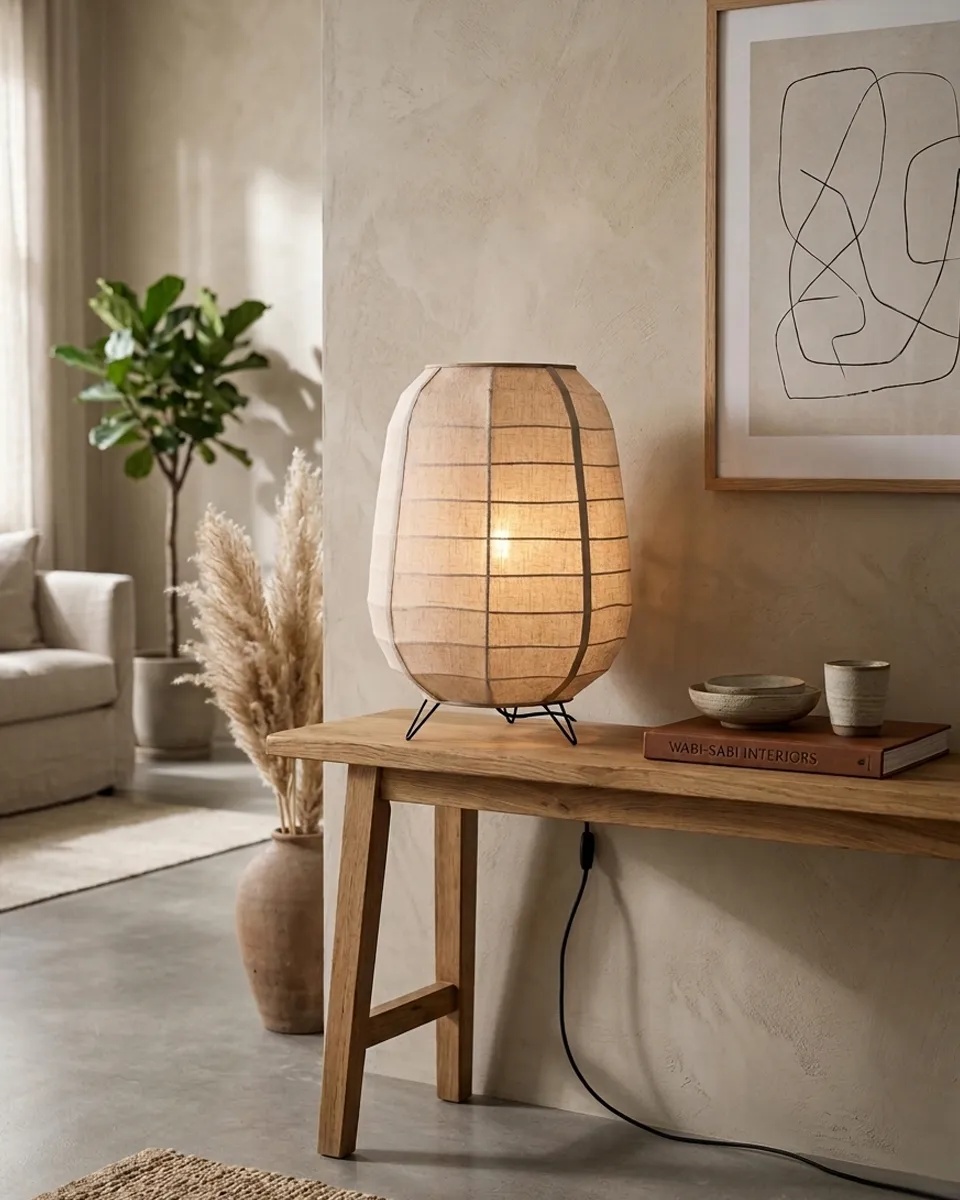Delino Beige gulvlampe Fra By Rydéns - Delino er en stilig gulvlampe som kombinerer naturlige materialer med et mykt og tidl&oslash;st design.