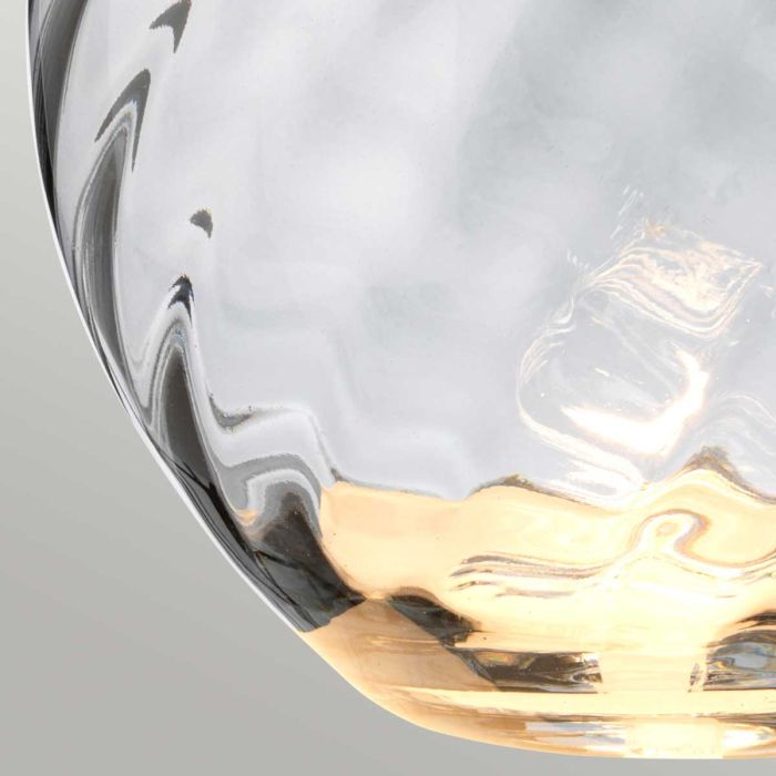 Lena 74cm Grå/røyk bordlampe Fra Elstead Lighting - Till basen ing&aring;r en utbytbar GU10 ljusk&auml;lla p&aring; 7W med 3000K varmvitt ljus och 620lm.