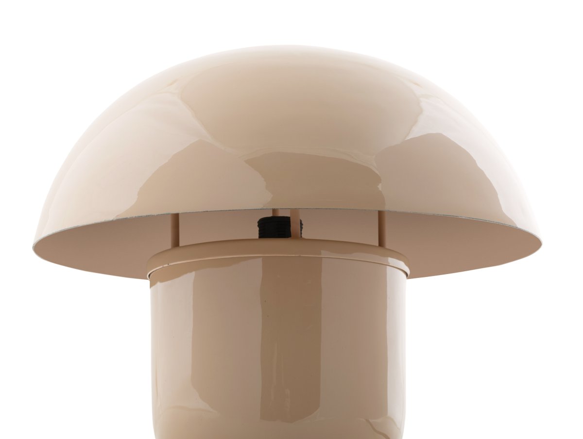 Mushroom 25cm Beige bordlampe Fra Leitmotiv - Perfekt som en dekorativ detalj i hjemmet, samtidig som den fungerer som et praktisk lyspunkt.