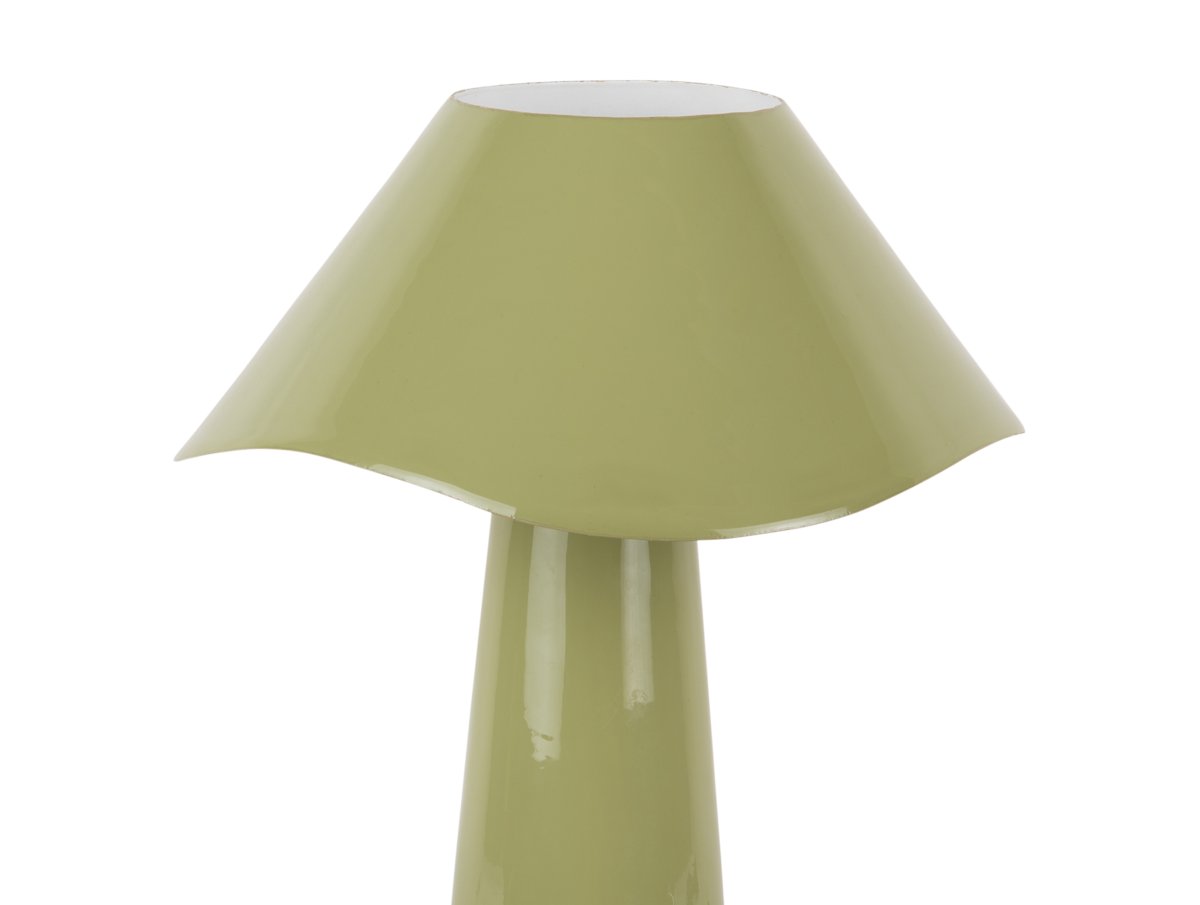 Ameno 33cm Grønn bordlampe Fra Leitmotiv - Ameno er en stilig bordlampe i metall med en blank grønn finish som gir et mykt og harmonisk uttrykk.