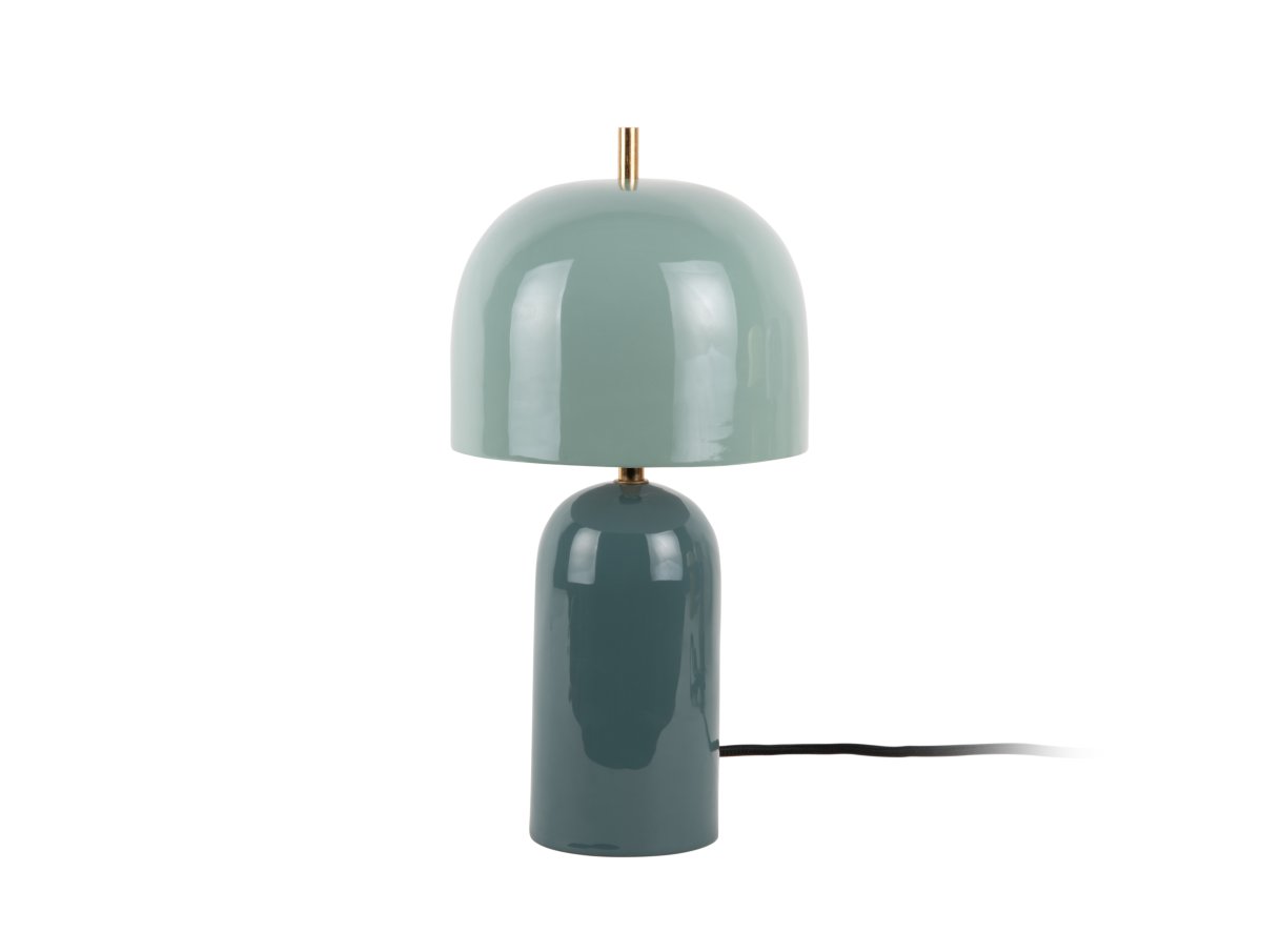 Rico 43cm Blå bordlampe Fra Leitmotiv - Lampefoten i en matt denimblå skjerm er kombinert med en lysere blå skjerm, noe som skaper en myk og moderne kontrast.