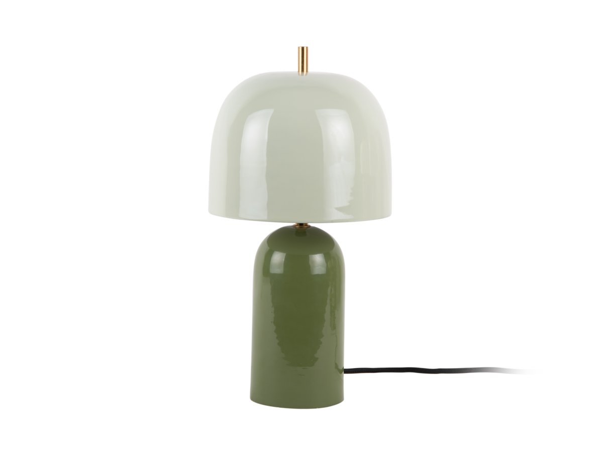 Rico 43cm Grønn bordlampe Fra Leitmotiv - Rico er en stilig bordlampe i metall med blank overflate og et elegant tofarget design.
